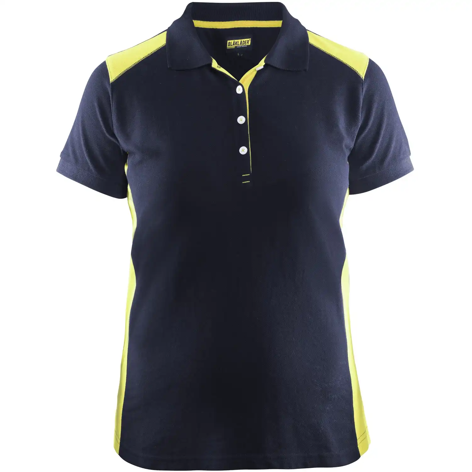 Damen Polo-Shirt "3390" in marine/gelb, 3XL - Thumbnail 1