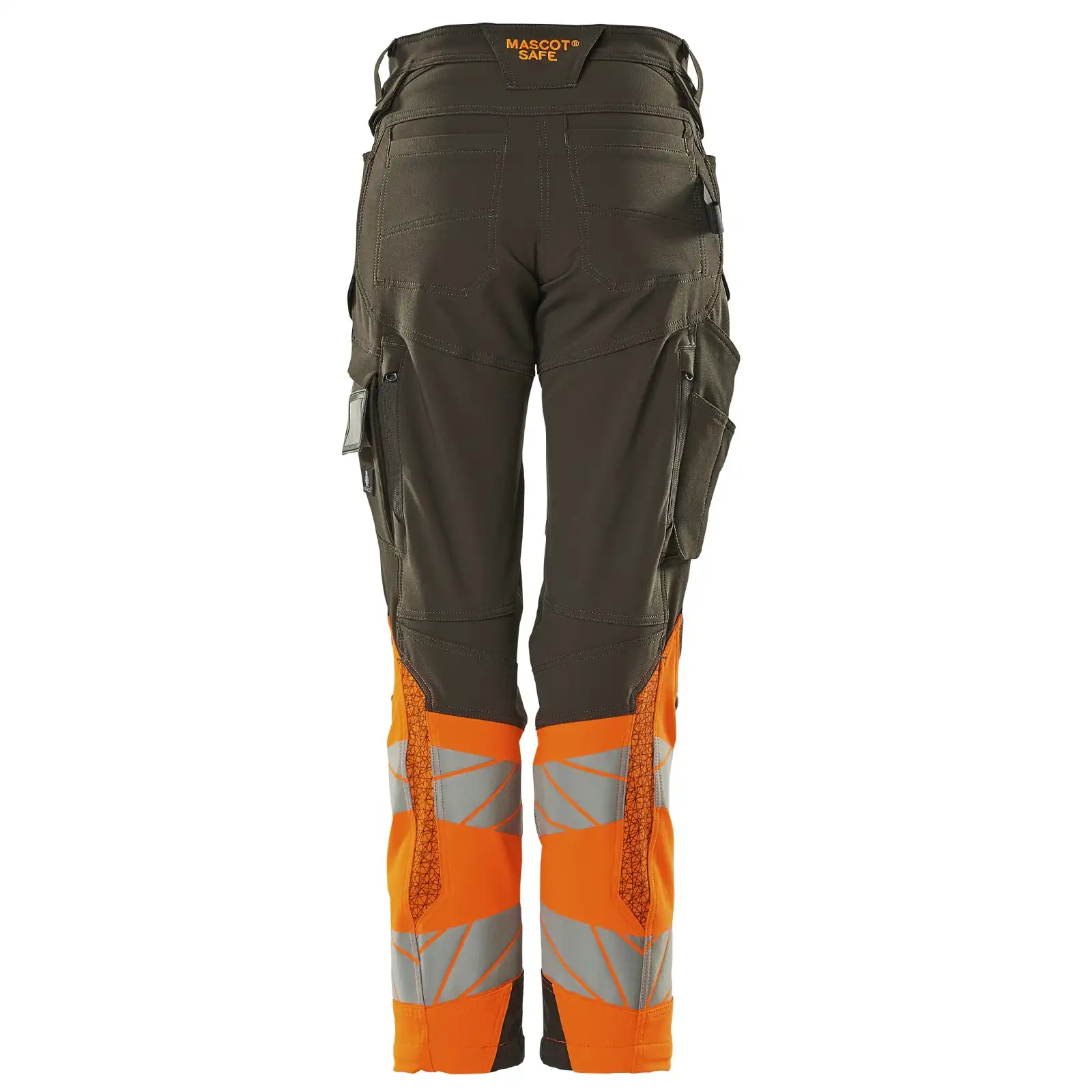 Damen Warnschutz Stretch Bundhose Kl. 1 "ACCELERATE SAFE" Diamond in dunkelanthrazit/orange, 76C42 - Thumbnail 2