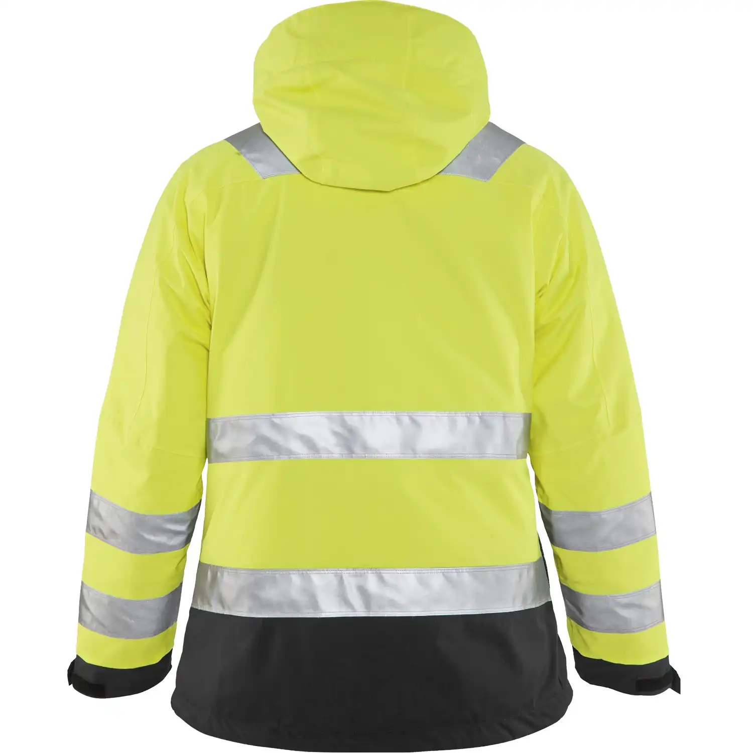 Damen Warnschutz Winterjacke "4872" in gelb/schwarz, S - Thumbnail 2