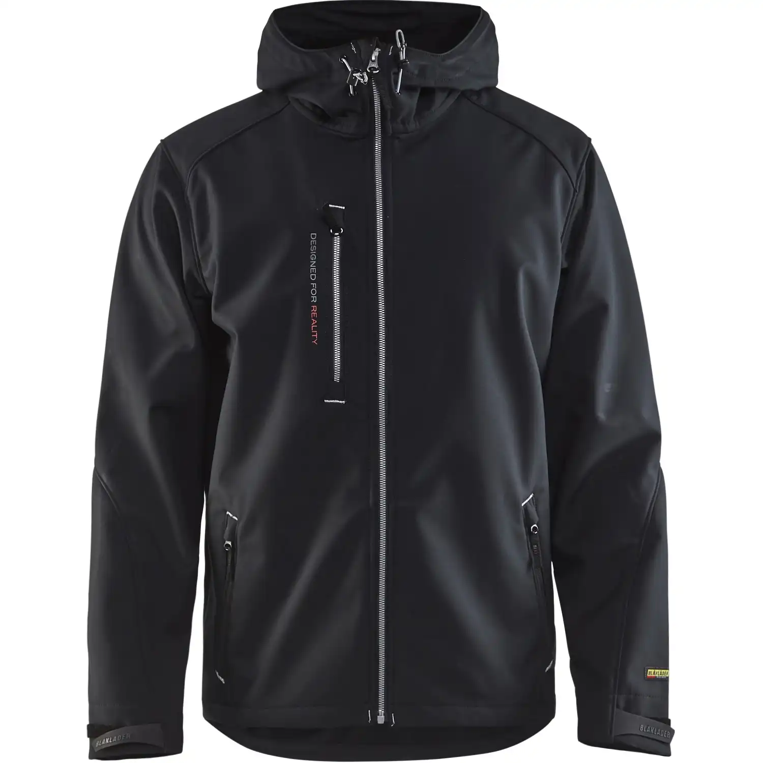 Softshelljacke "4949" in schwarz/silber, 3XL - Thumbnail 1
