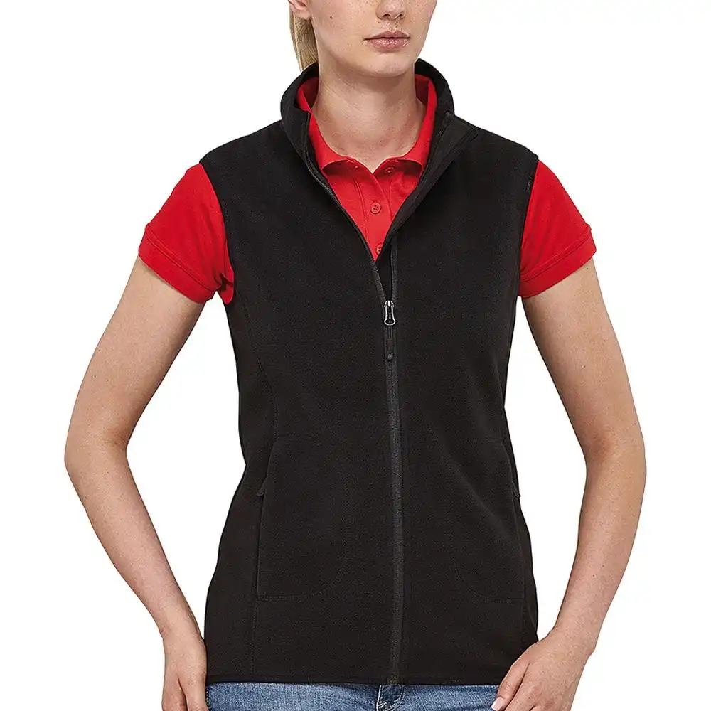 Damen Fleeceweste "SOFT VEST" in schwarz, L - Bild 1