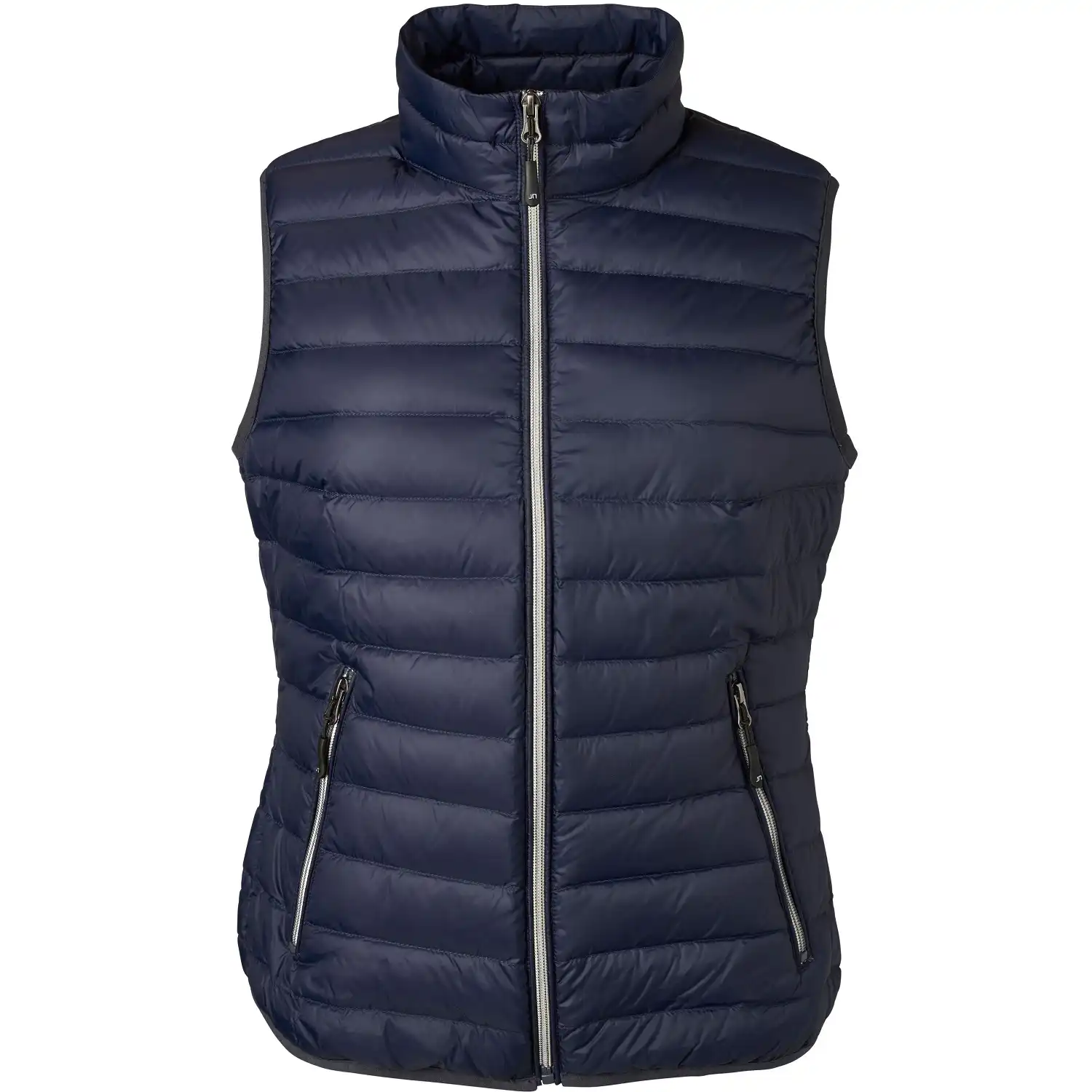 Damen Daunenweste "JN1137" in navy/silver, XL - Bild 1