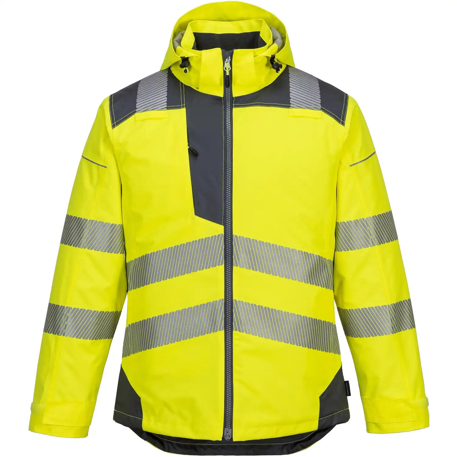 Warnschutz Winterjacke "T400" PW3 in gelb/grau, XXL - Bild 1