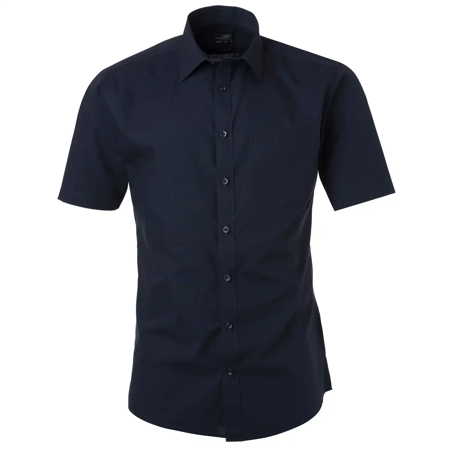 Kurzarm Hemd "JN680" in navy, 3XL - Thumbnail 1