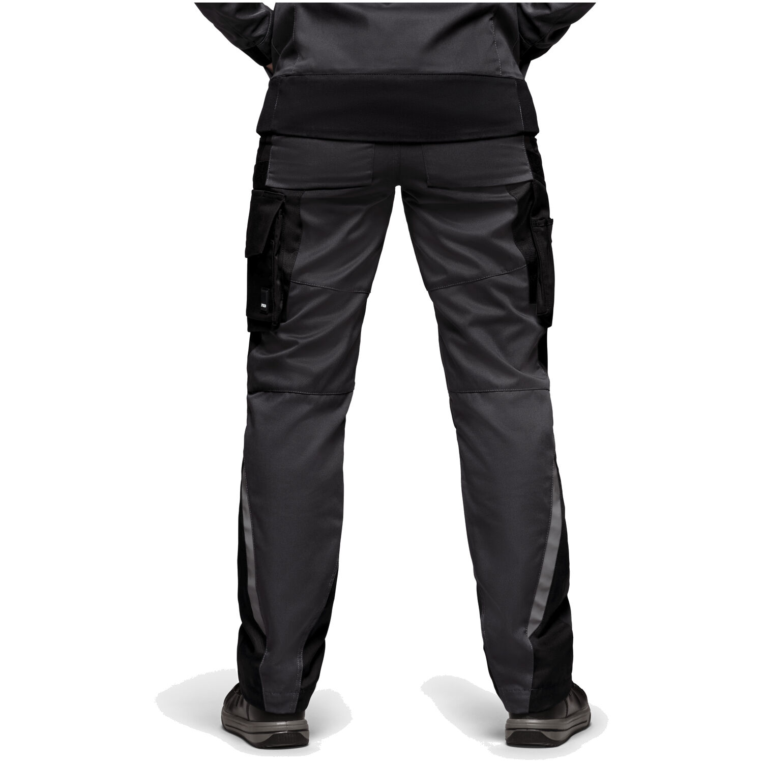 Damen Arbeitshose "ANNETTE" in anthrazit/schwarz, 48 - Thumbnail 4