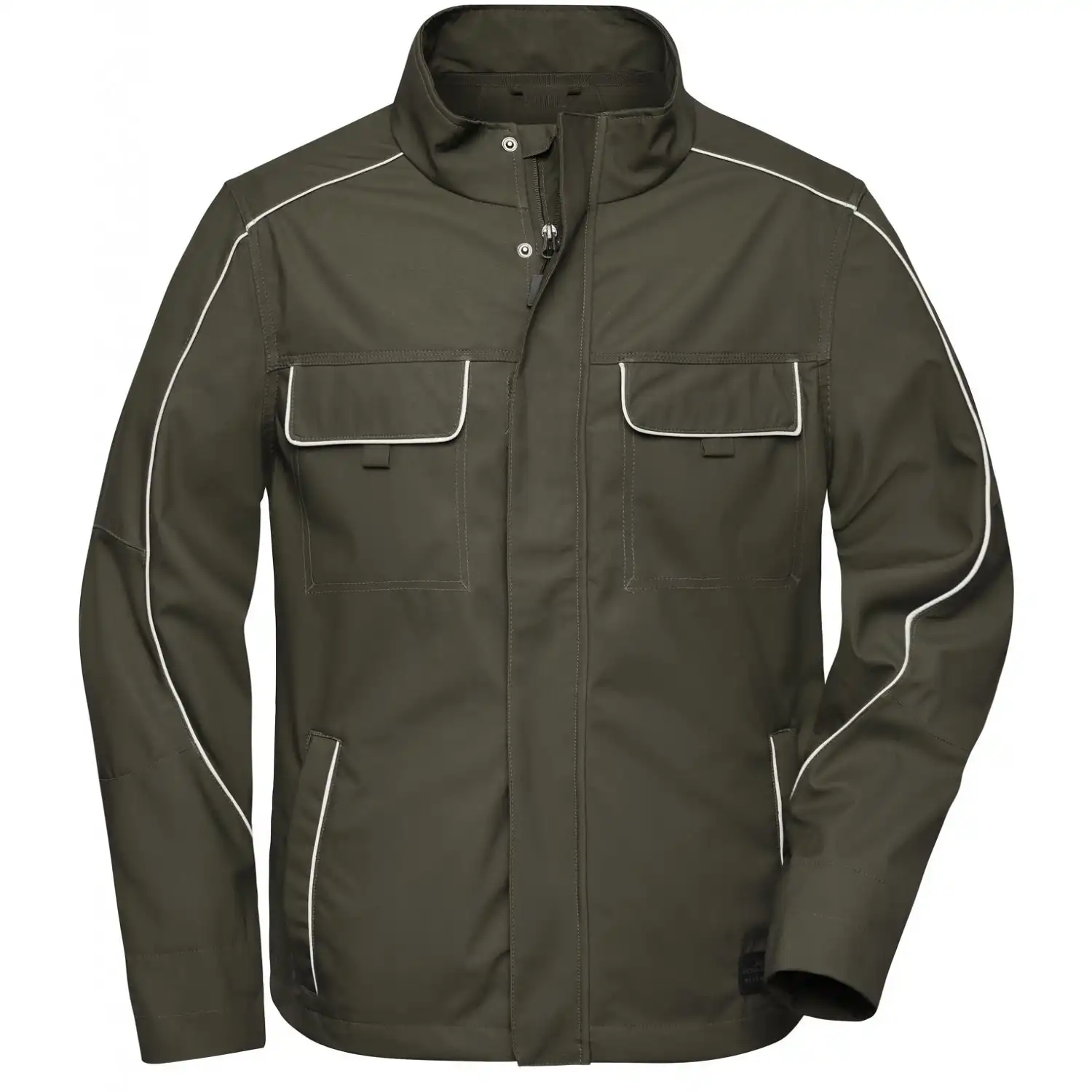 Softshell Light Jacke "JN882" in olive, XL - Bild 1