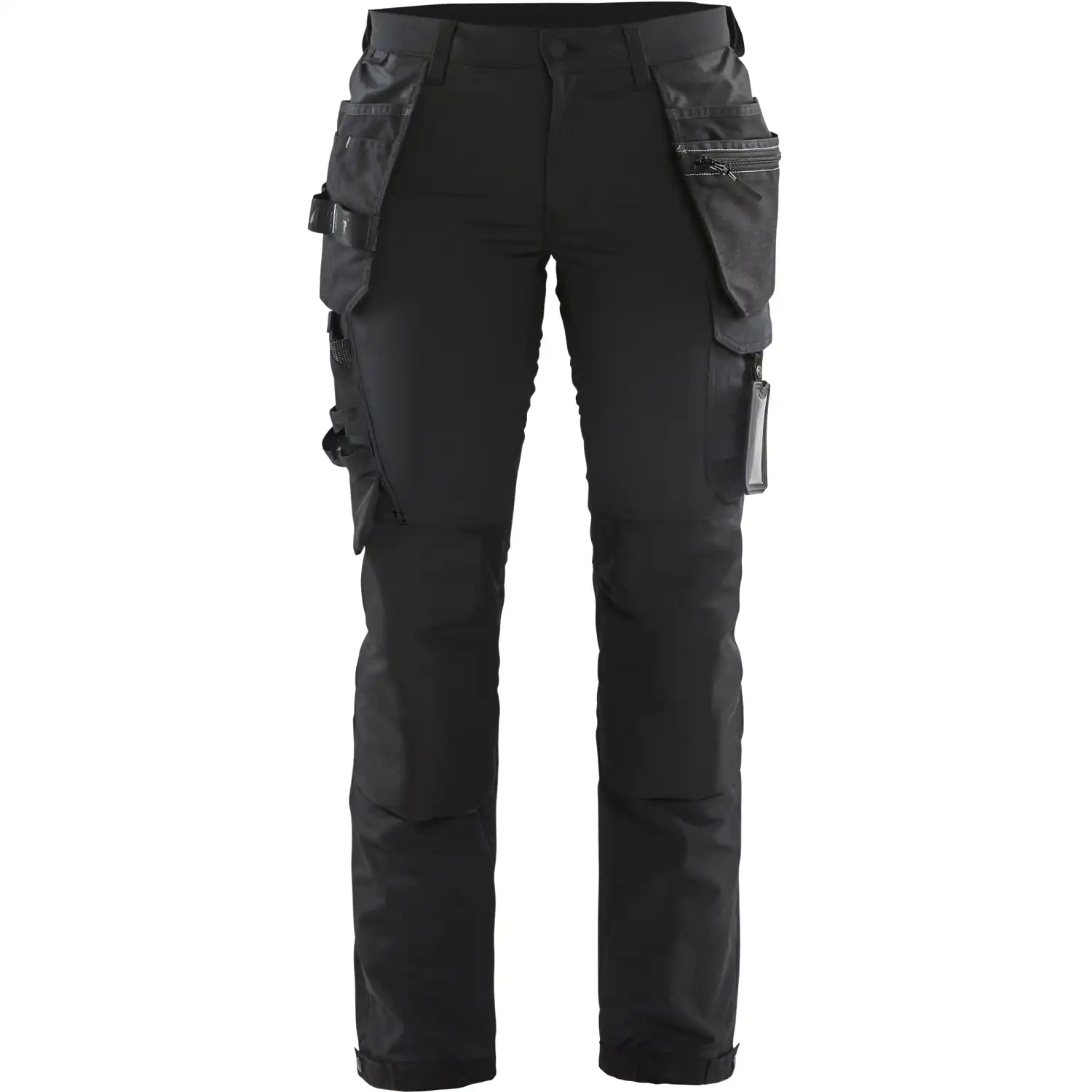 Damen Stretch Handwerkerhose "7192" in schwarz/dunkelgrau, C40 - Bild 1