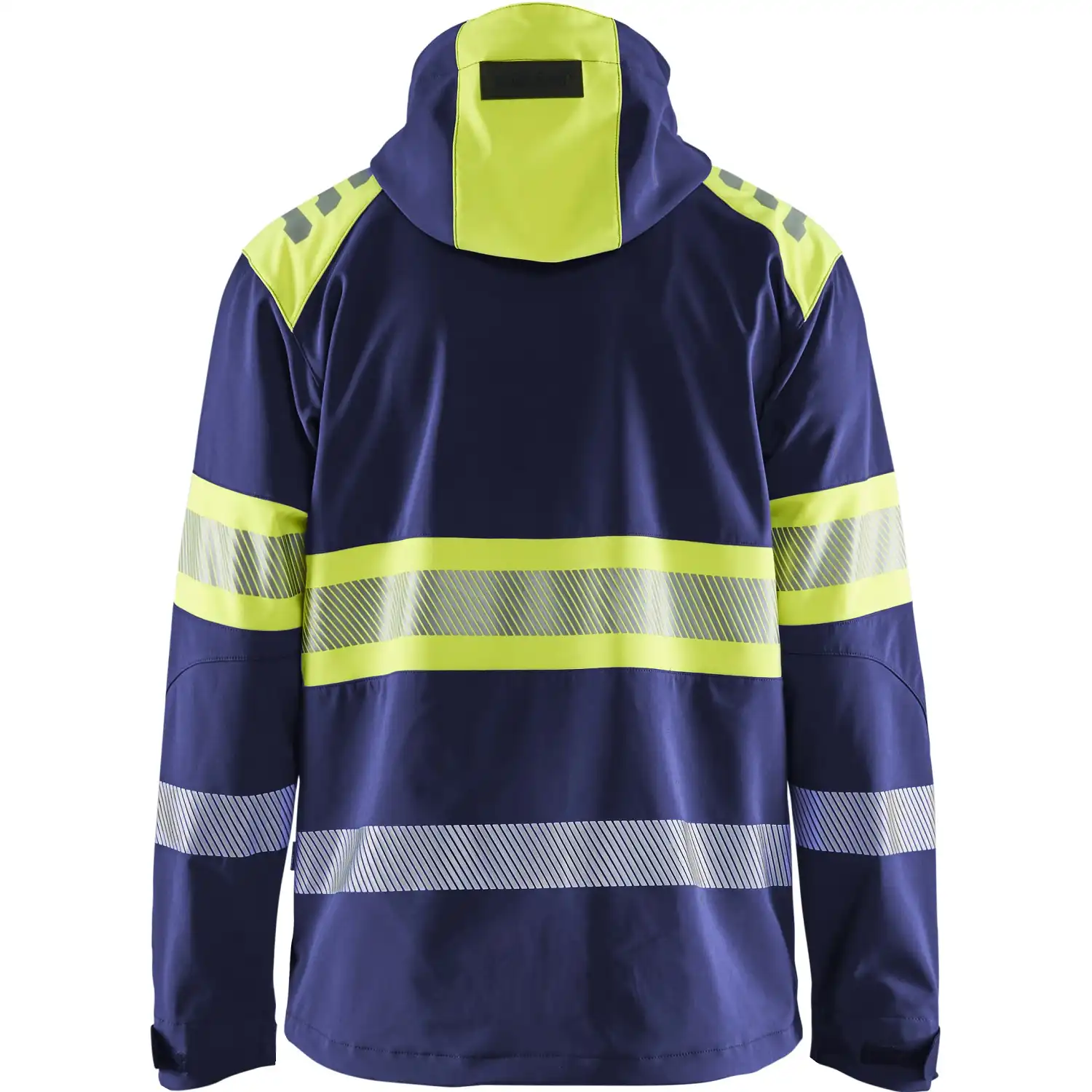 Warnschutz Softshelljacke "4494" in marine/gelb, 3XL - Thumbnail 2