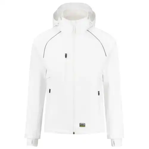 Hardshell Regenjacke "402018" Workwear in white, L - Thumbnail 1