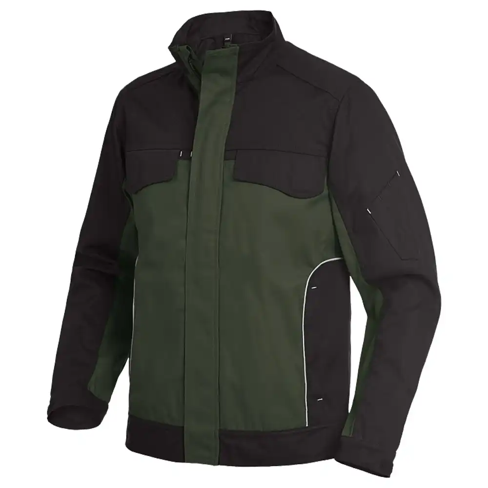 Premium Arbeitsjacke ERNST "Twill 300" in olive/schwarz, L - Thumbnail 1