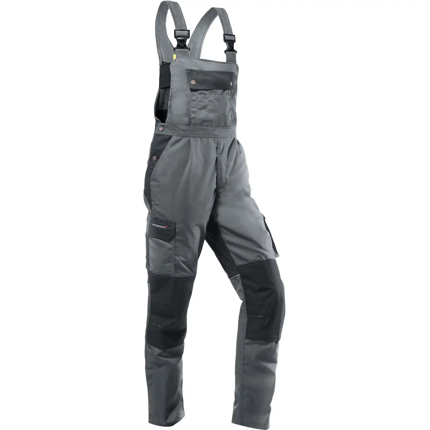 Latzhose "StretchZone®" Canvas® grau/schwarz in 60 - Bild 1