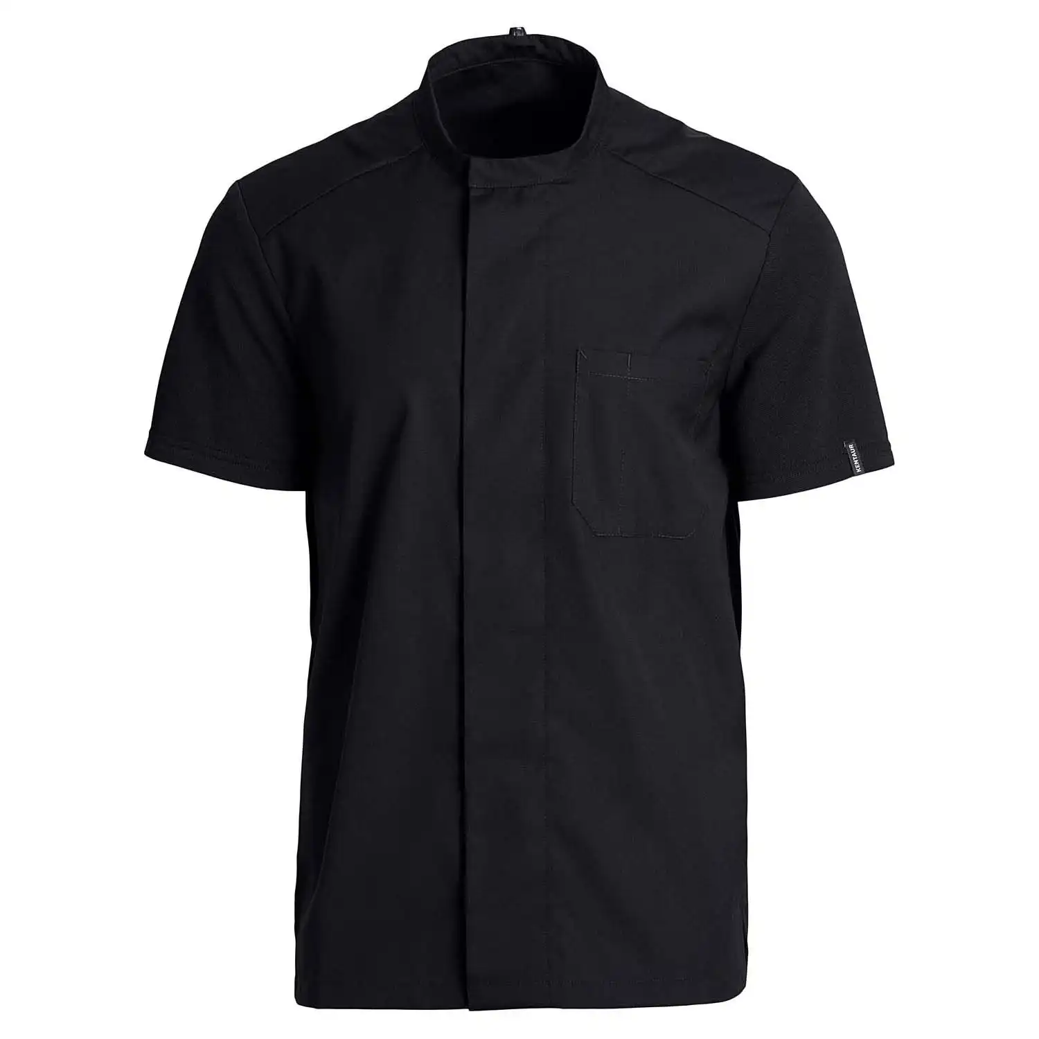 Kochhemd Piquée kurzarm "25293" schwarz in 3XL - Thumbnail 1