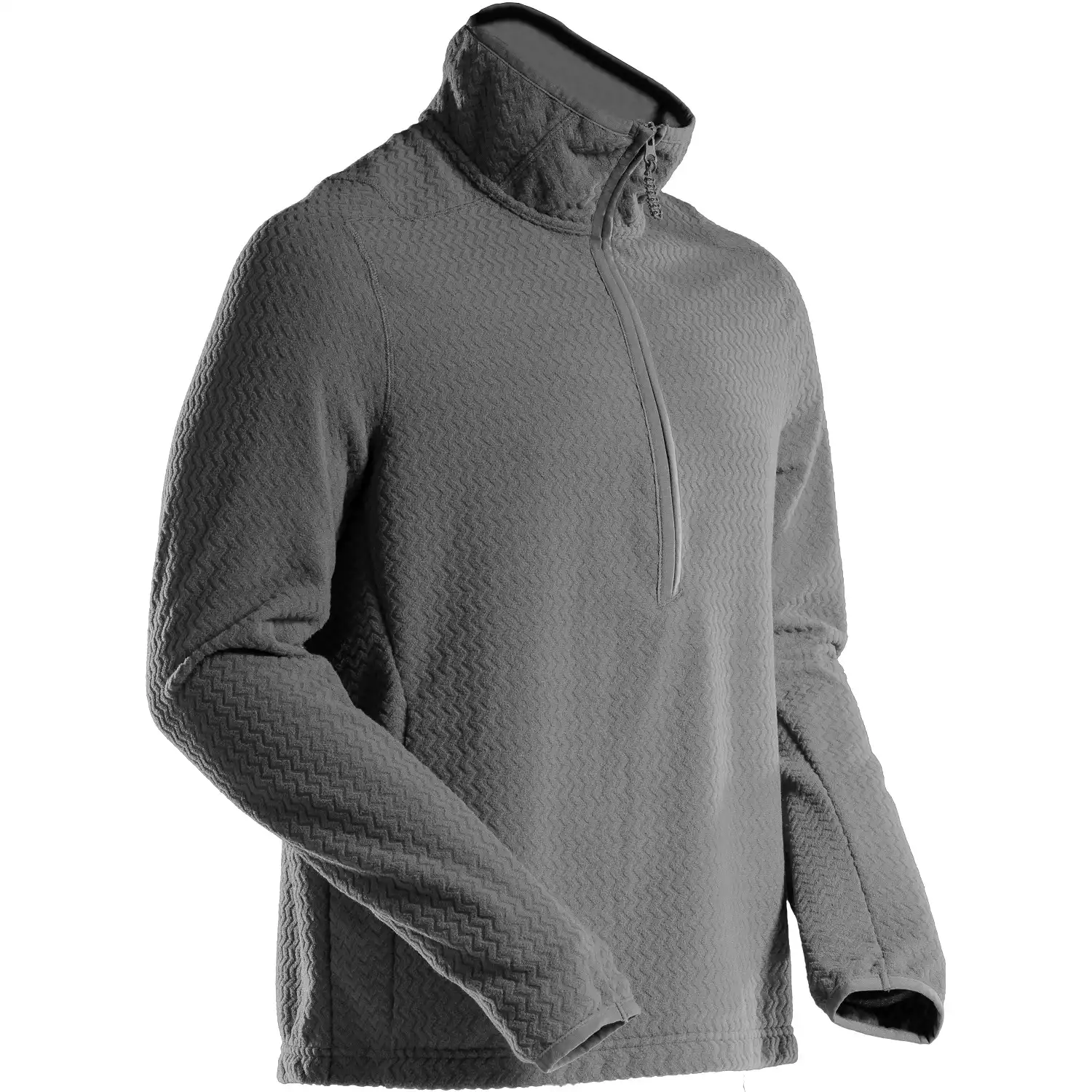 Microfleece Zip-Sweatshirt "22703-639" in anthrazit, XXL - Bild 1