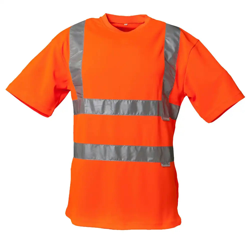 Warnschutz T-Shirt "UNI" in uni orange, 4XL - Bild 1