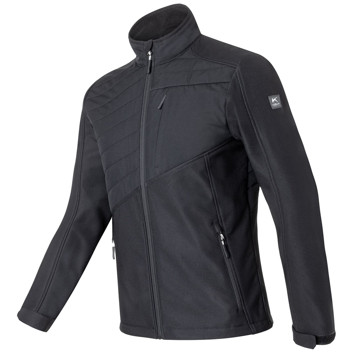 Hybrid Shoftshelljacke "WEATHER 1344 2401" in schwarz, L - Thumbnail 1