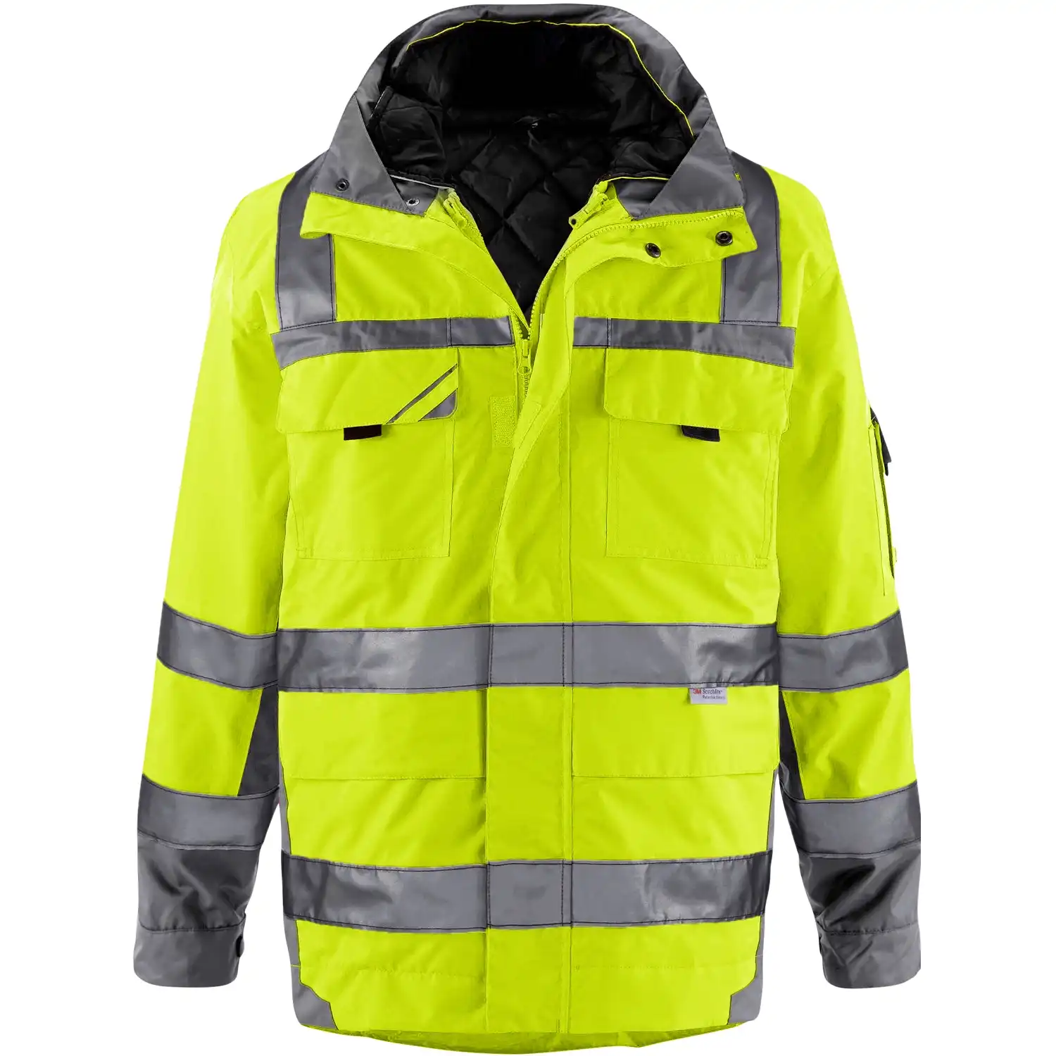 Winter Warnschutzparka 3in1 in gelb/grau, L - Thumbnail 1