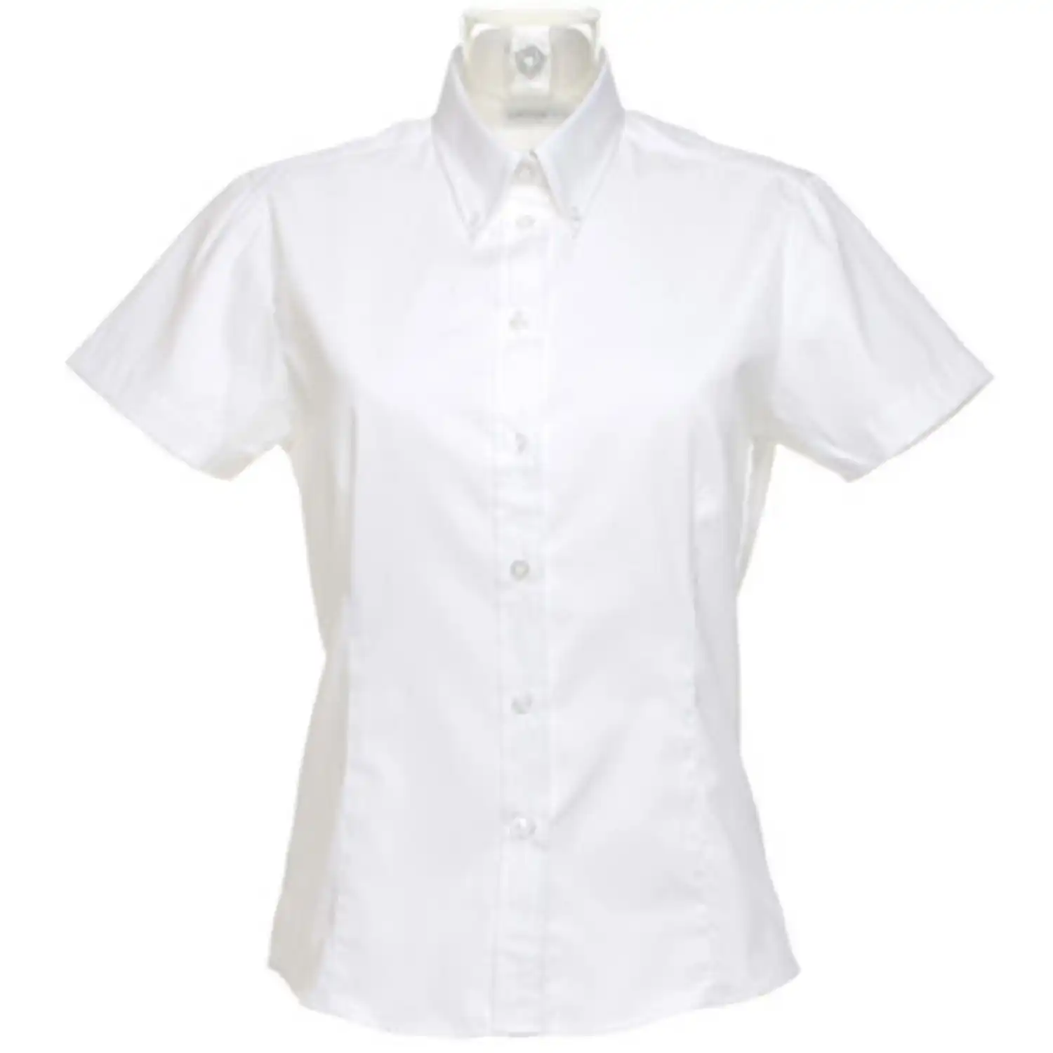 Damenbluse kurzarm Corporate Oxford "K701" - KUSTOM KIT® in 40, Weiß - Bild 1