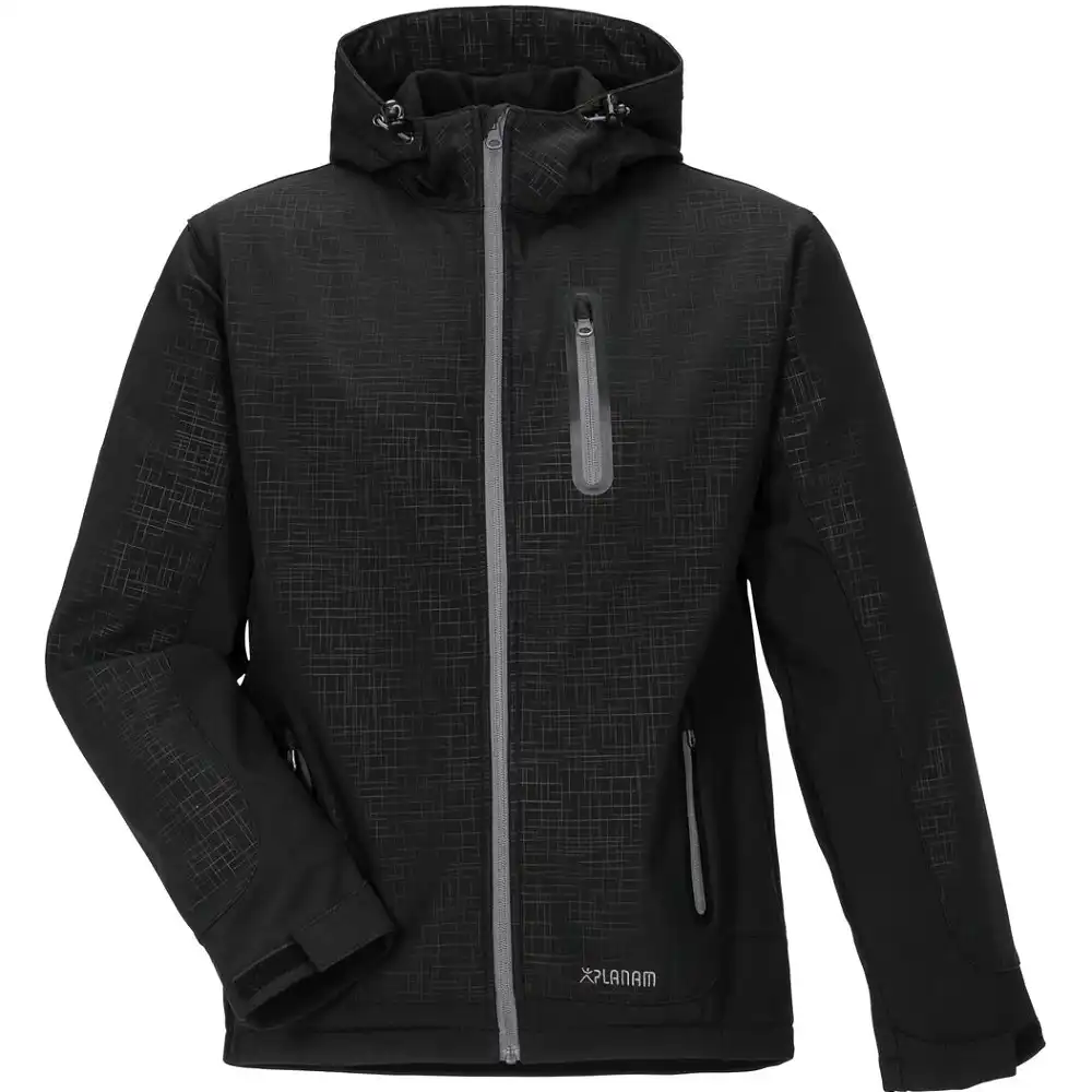 Winter Softshelljacke "CUBE" in schwarz, L - Thumbnail 1