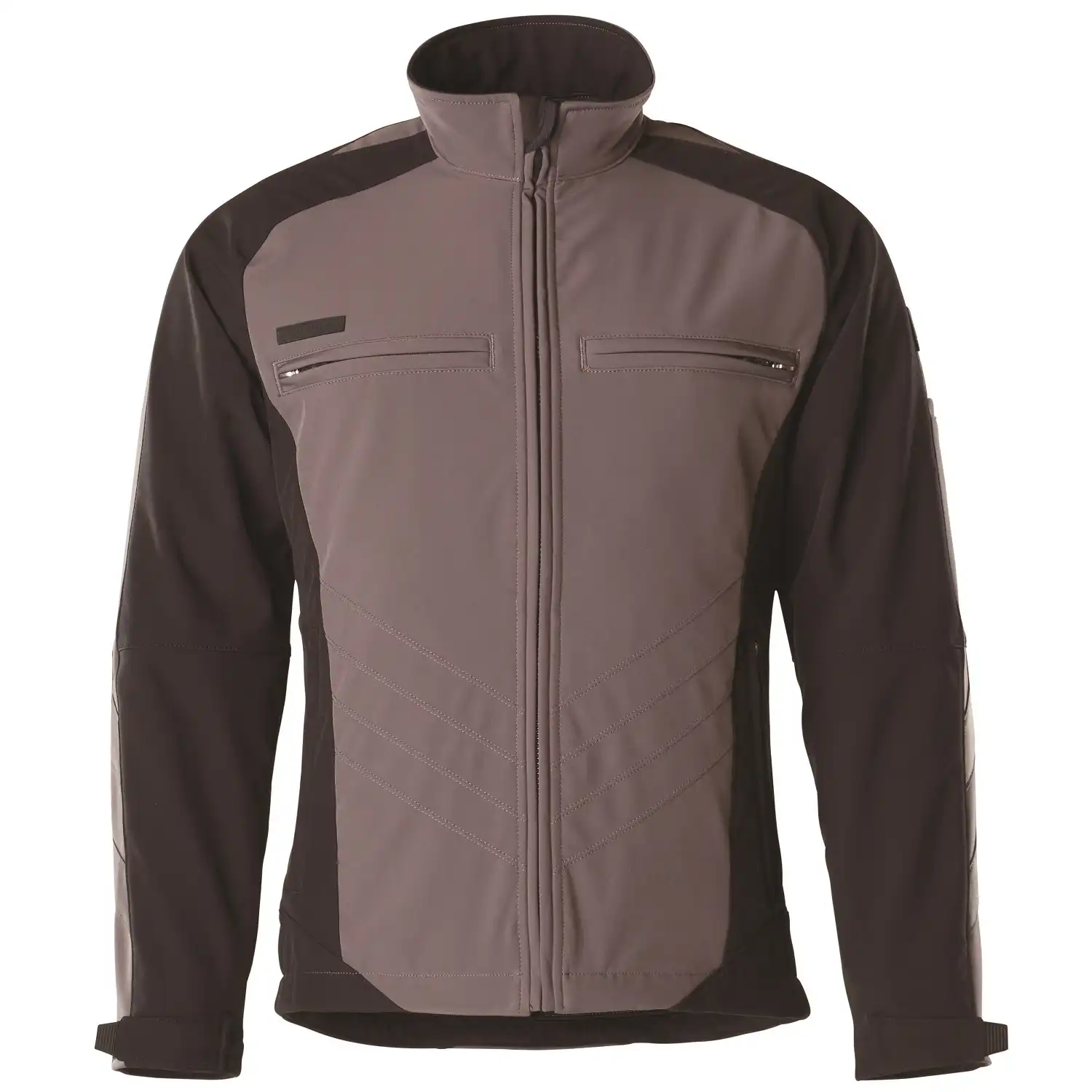Softshelljacke "DRESDEN" Unique Zweifarbig in anthrazit/schwarz, L - Bild 1