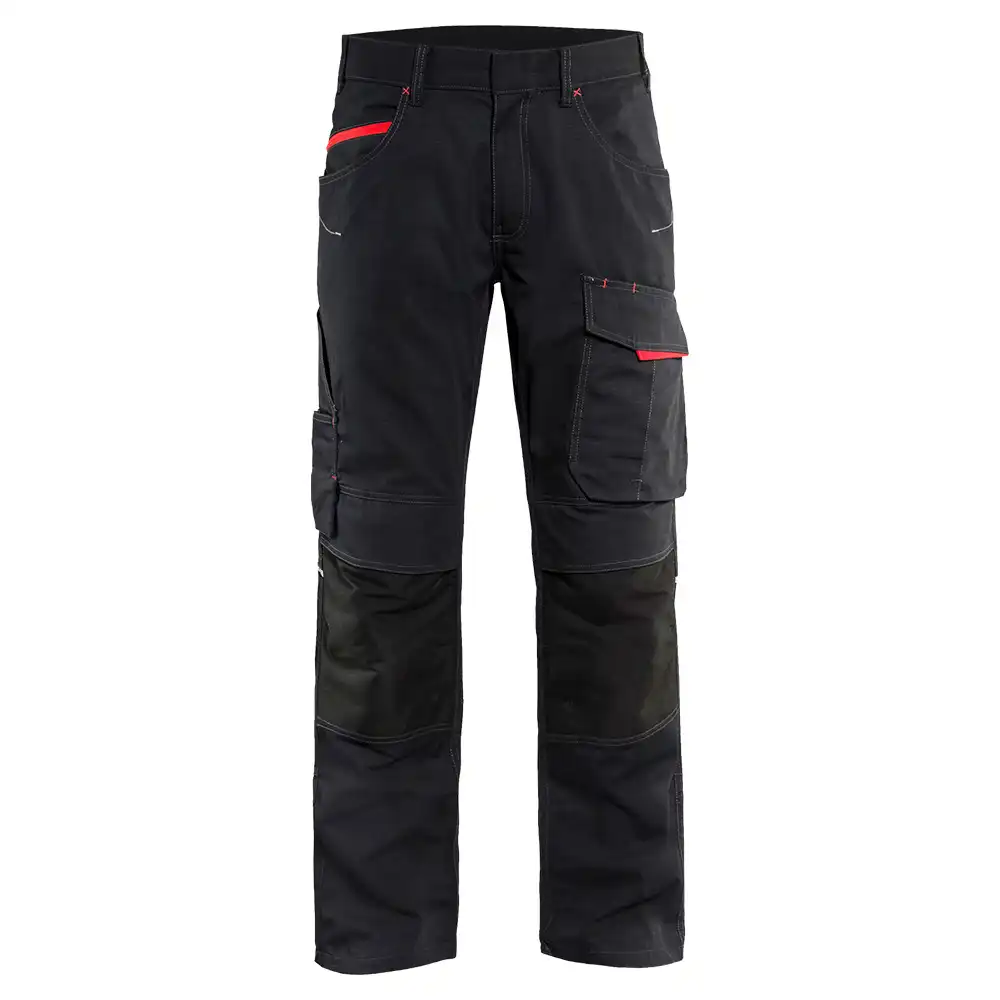 Stretch Servicehose "1495" in schwarz/rot, C146 - Bild 1