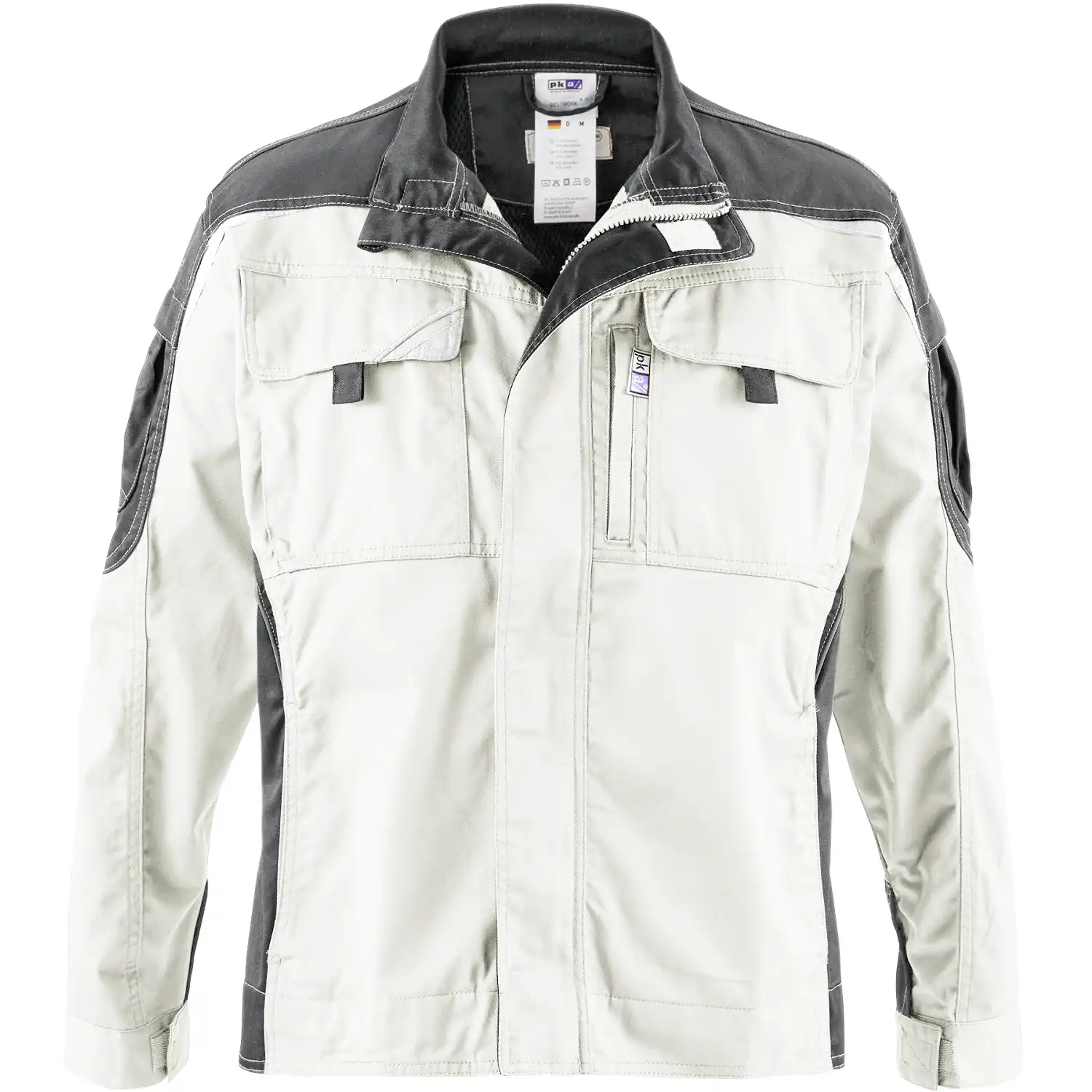 Blousonjacke "BESTWORK NEW" in weiß/grau, M - Thumbnail 1
