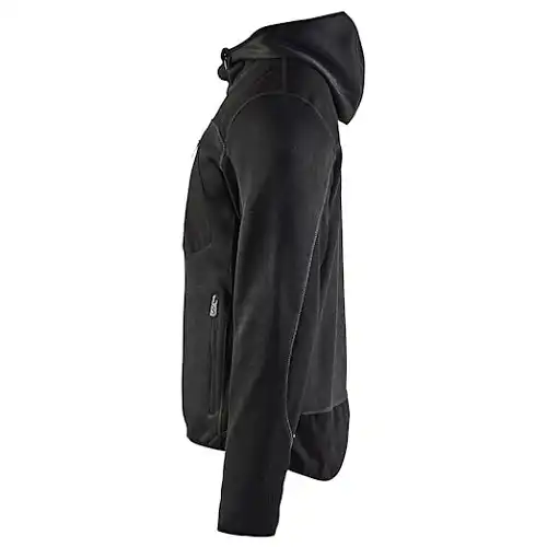 Strickjacke "4930" mit Softshell in dunkelgrau/schwarz, L - Thumbnail 3