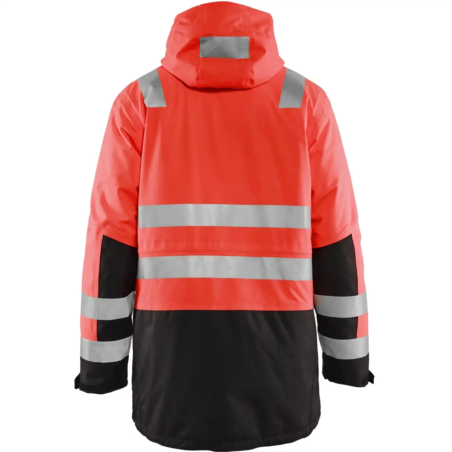 Warnschutz Winterparka "4495" in rot/schwarz, 3XL - Thumbnail 2