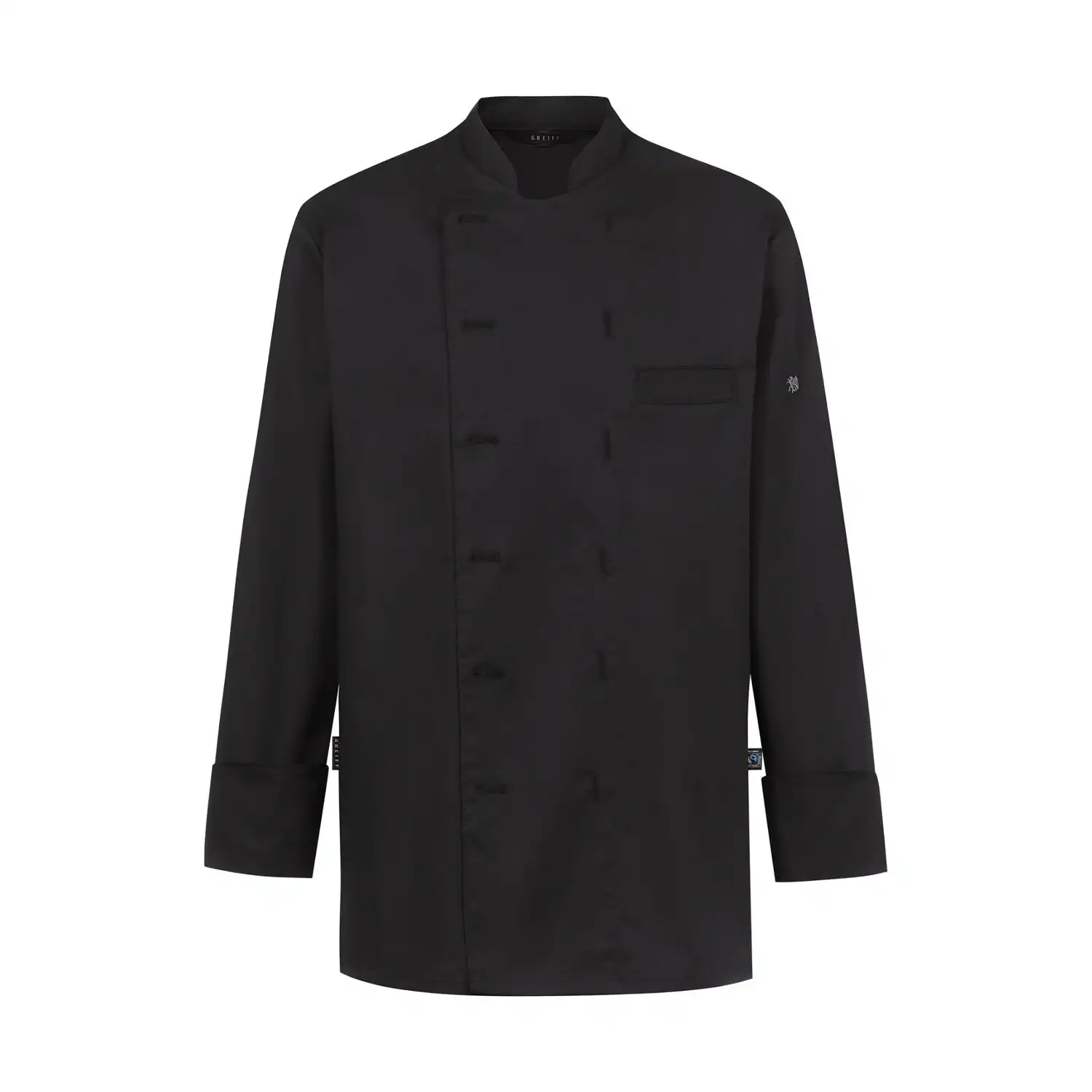 Herren Kochjacke "5566" in schwarz, L - Thumbnail 1