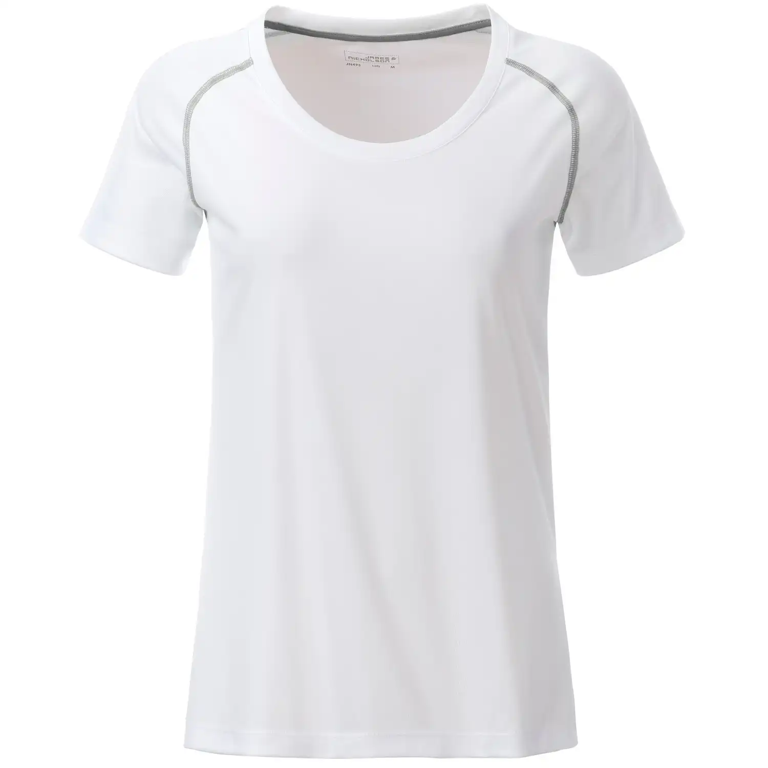Damen Funktions-Tshirt "JN495" in white/silver, L - Bild 1