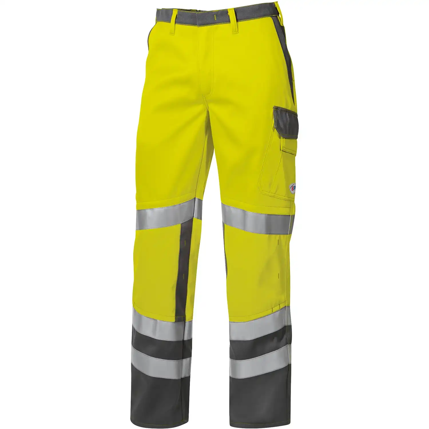 Multinorm Bundhose "2213-840" Hi-Vis Protect in warngelb/dunkelgrau, 64 - Bild 1