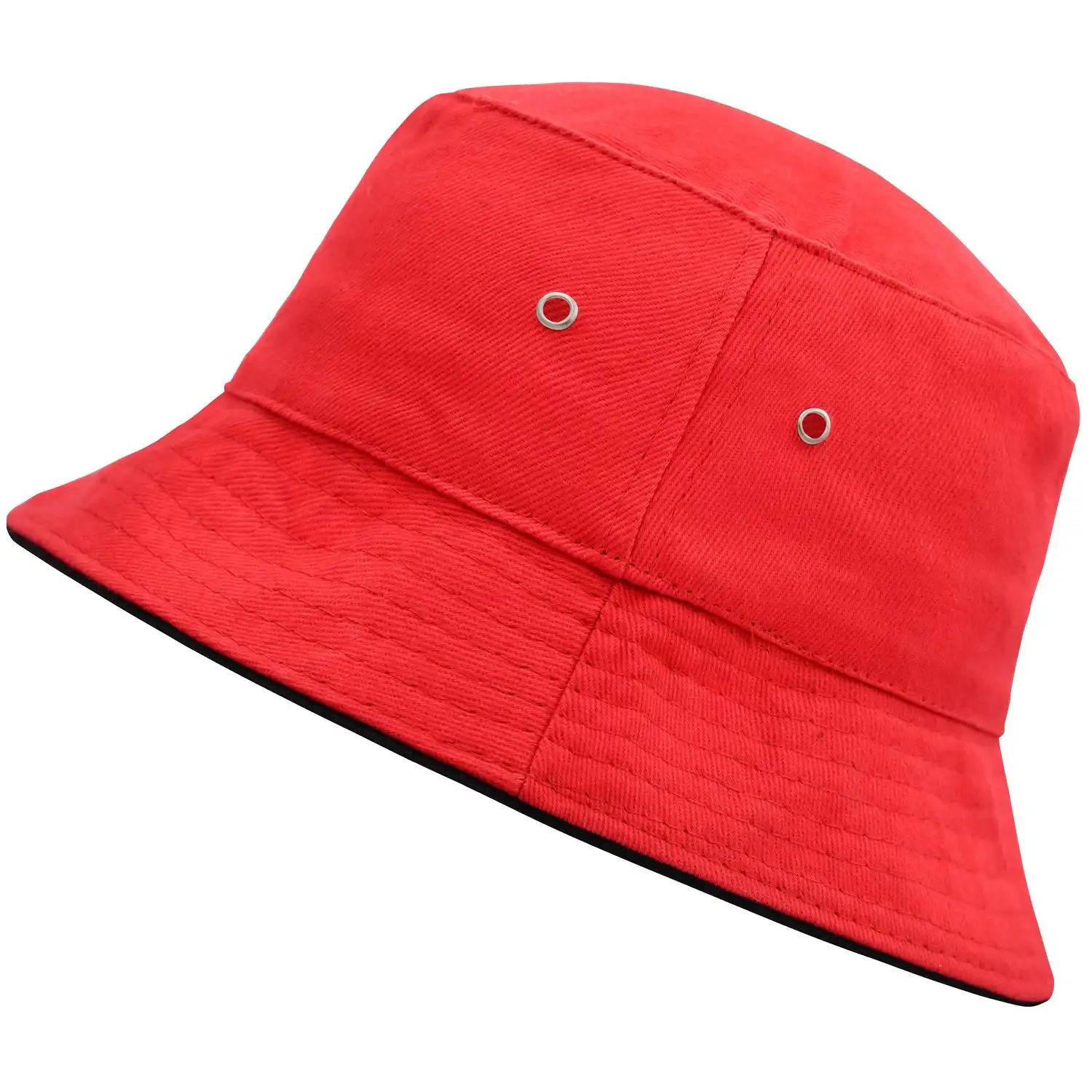 Fischerhut "MB012" Fisherman Piping Hat in red/black, L/XL - Bild 1