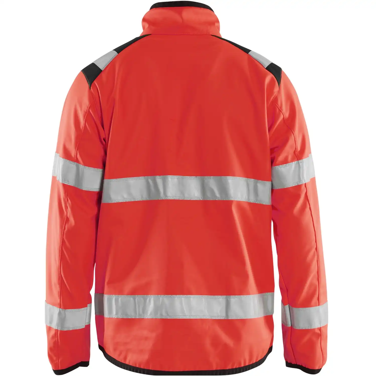 Warnschutz-Softshelljacke "4877" in rot/schwarz, 3XL - Thumbnail 2
