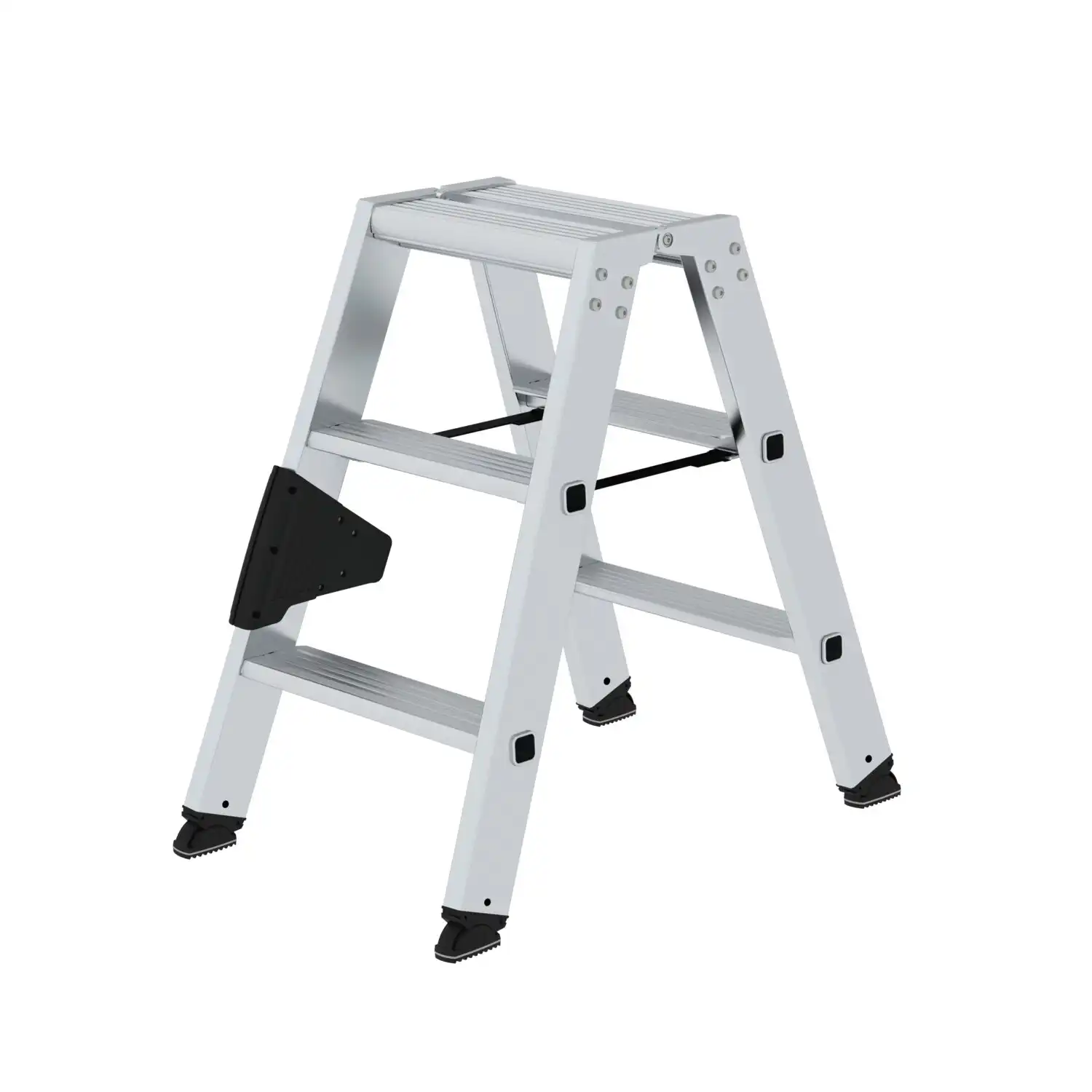 Stufen-Stehleiter beidseitig begehbar in 2x3 Stufen - Thumbnail 1
