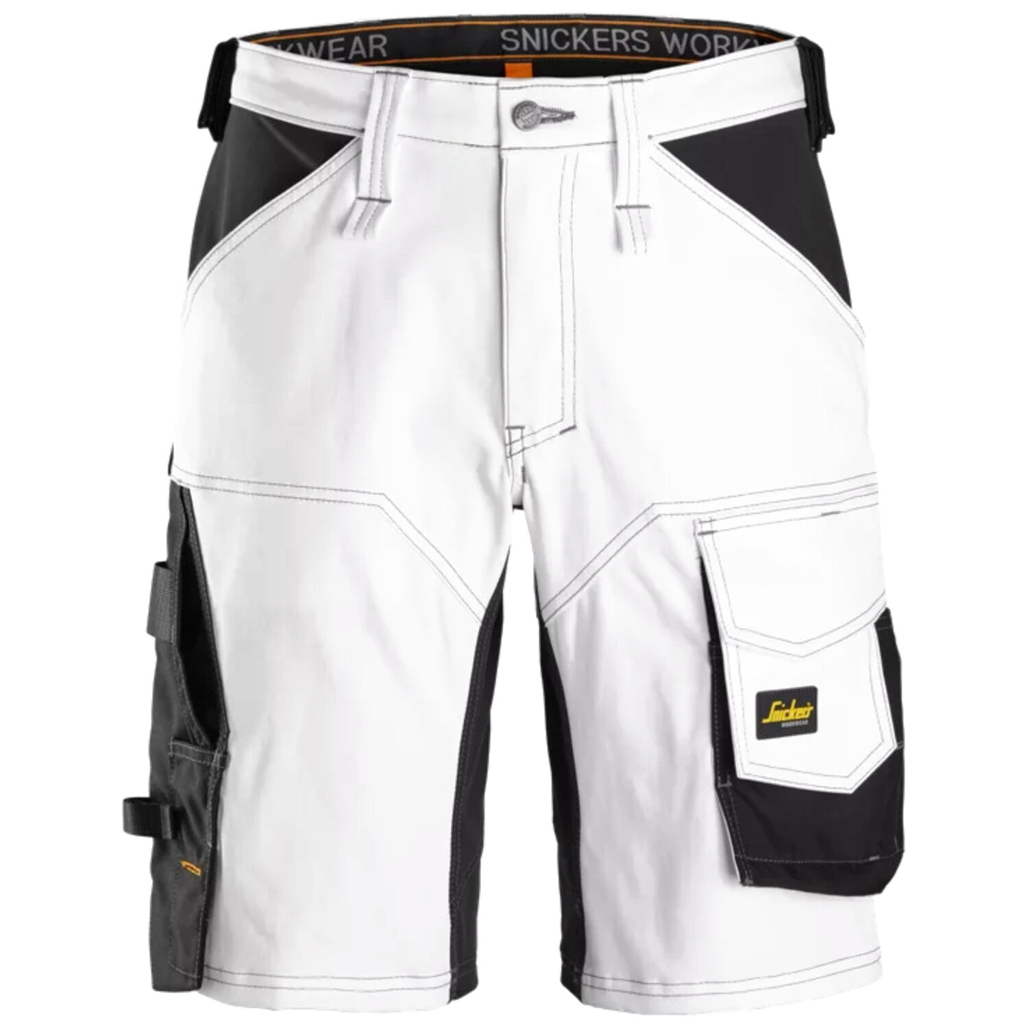 Stretch-Arbeitsshorts "6153" in weiß/schwarz, 48 - Bild 1