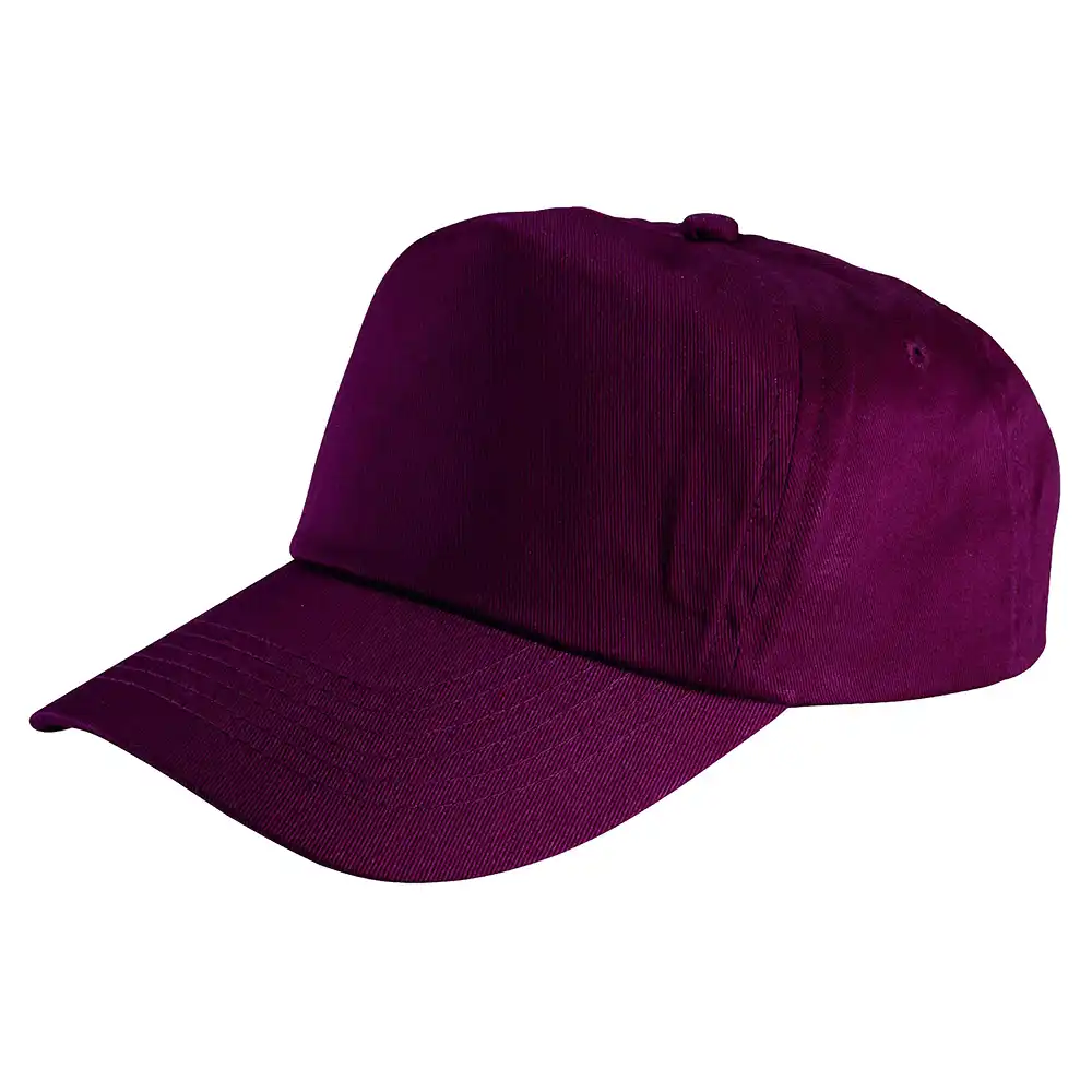 Basecap mit Druckknopf "02/116" in bordeaux - Bild 1