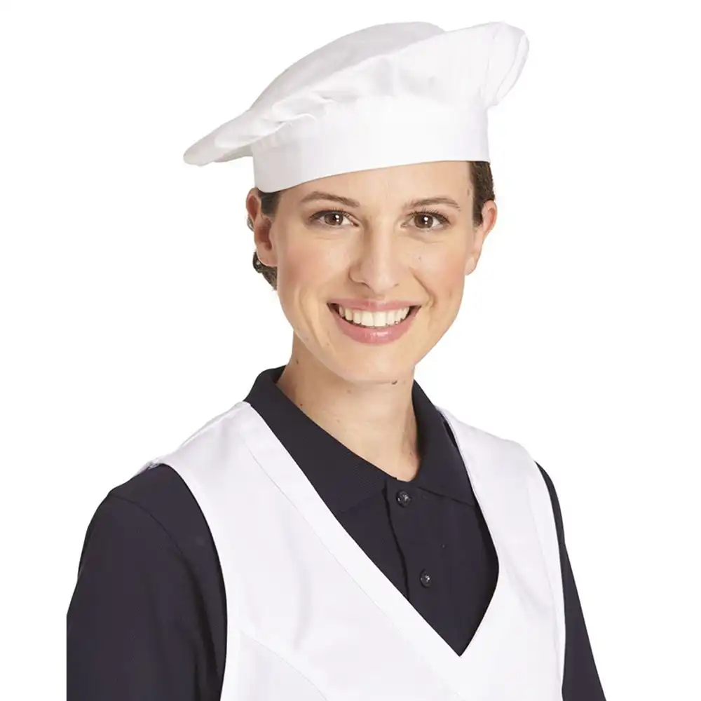 Kochmütze mit Klett "02/846" in Weiß - Thumbnail 1