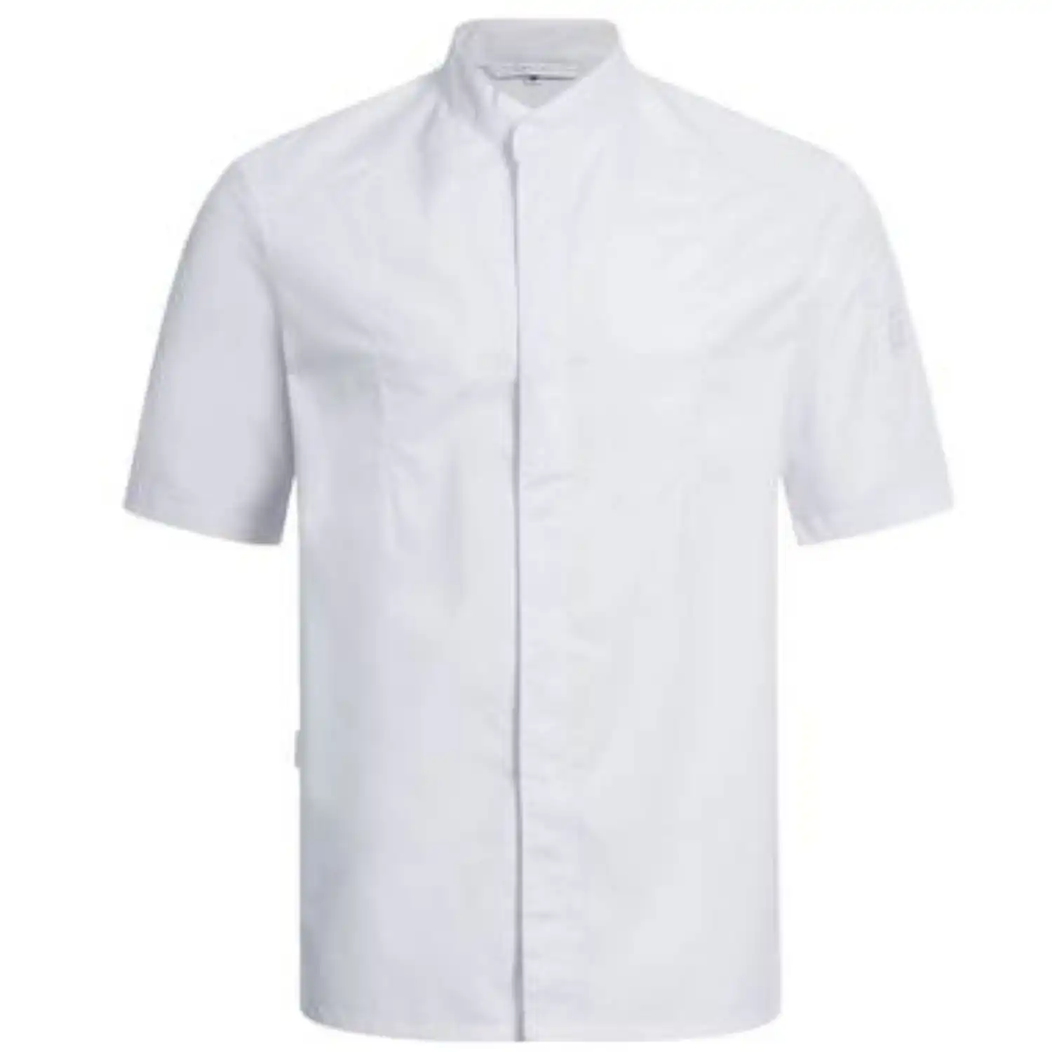 Kochjacke Kurzarm "5573" in L, Weiß - Thumbnail 1