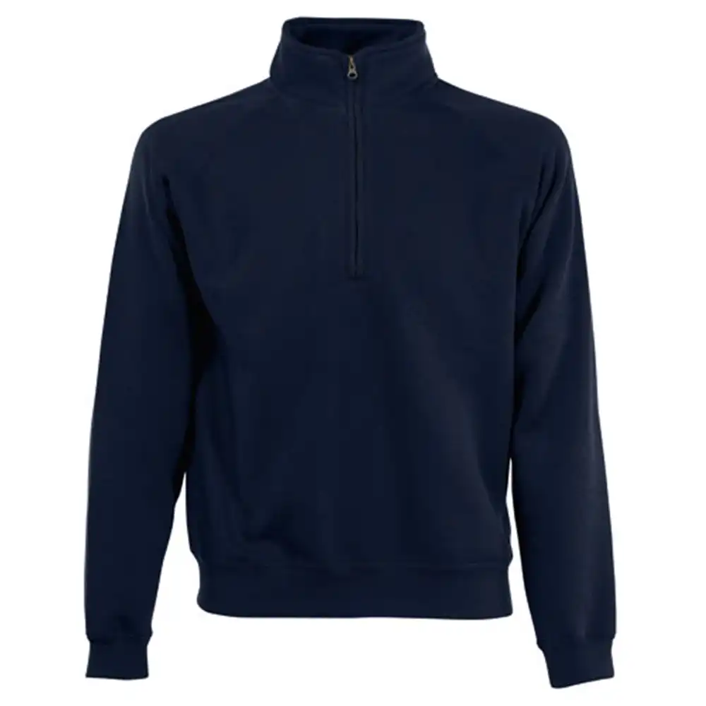 Zip-Sweatshirt "F382" Premium Raglan in deep navy, XL - Bild 1