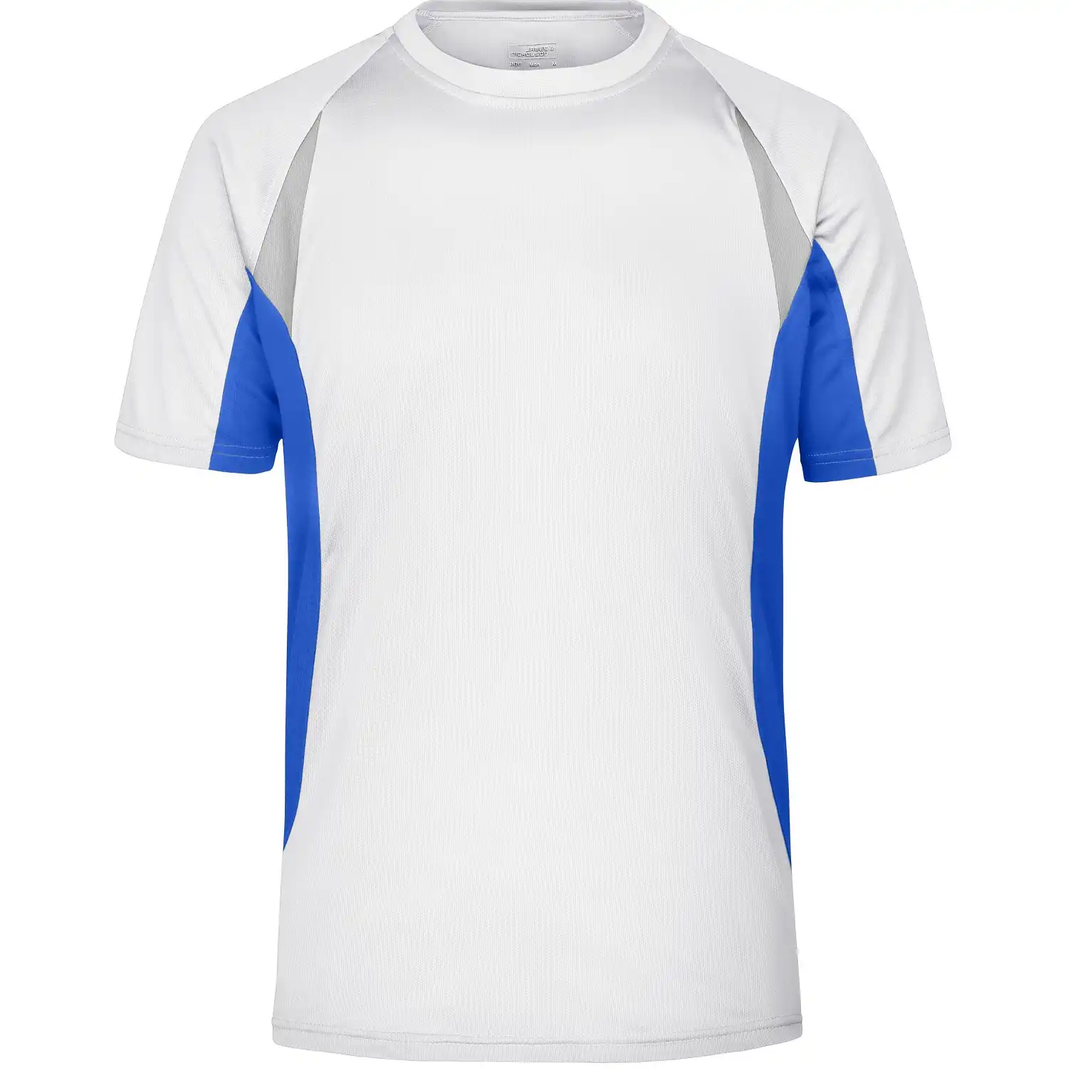 Funktions-Laufshirt "JN391" in white/royal, 3XL - Thumbnail 1