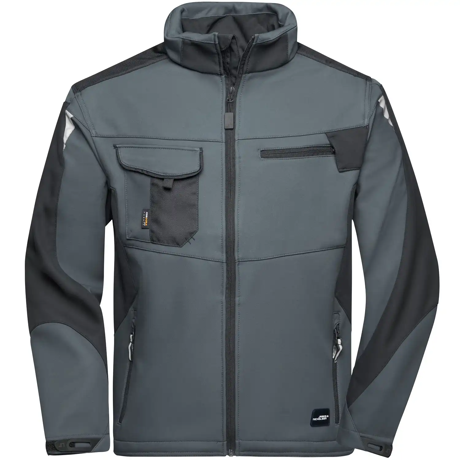 Softshelljacke "JN844" in carbon/black, 3XL - Bild 1