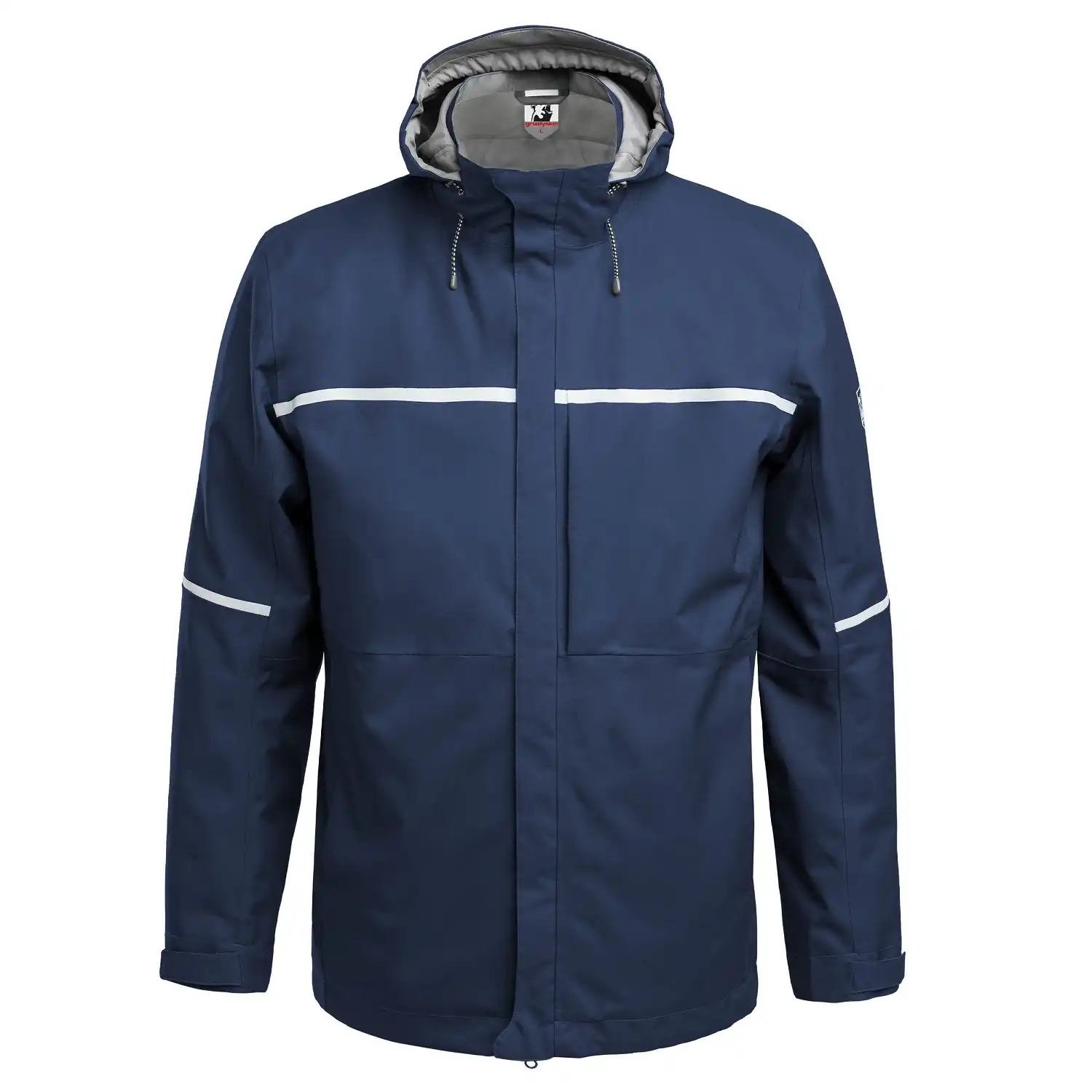 Hardshell Regenjacke "RESIST" in marine, S - Thumbnail 1