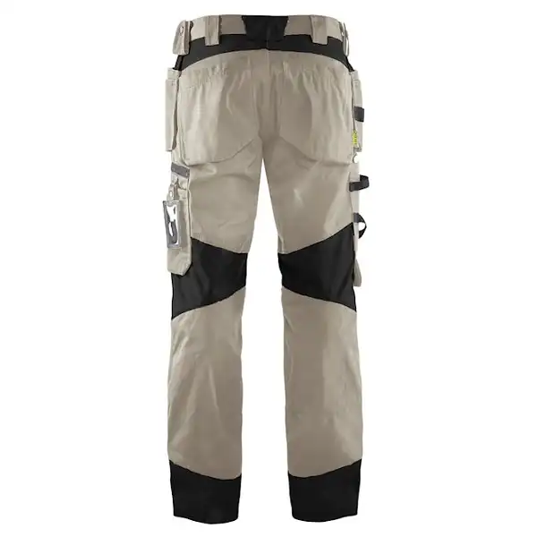 Handwerkerhose "1555" in khaki/Schwarz, C146 - Thumbnail 2