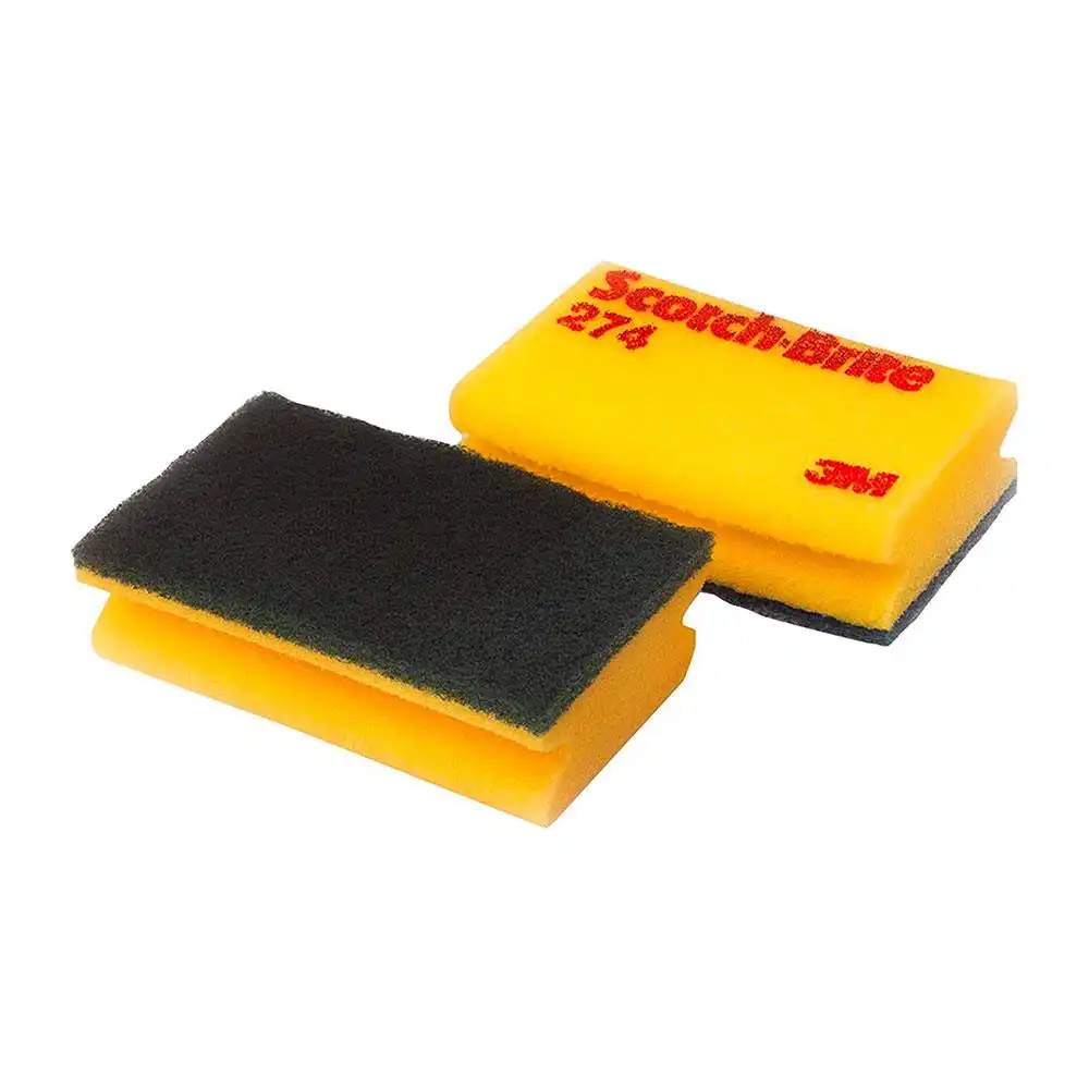Schwamm Scotch-Brite™ 274 gelb/grün 95x150mm - Bild 1