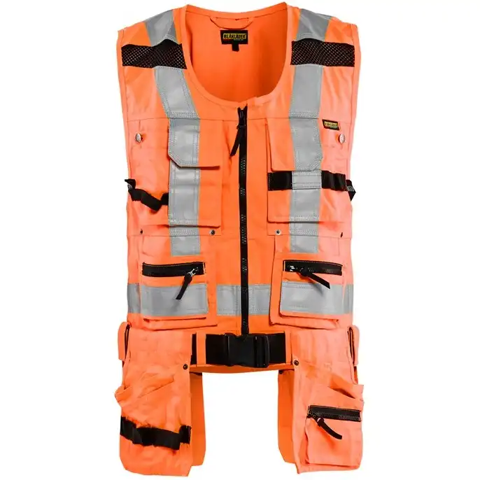 Warnschutz Montageweste "3032" in Orange, 3XL - Thumbnail 1
