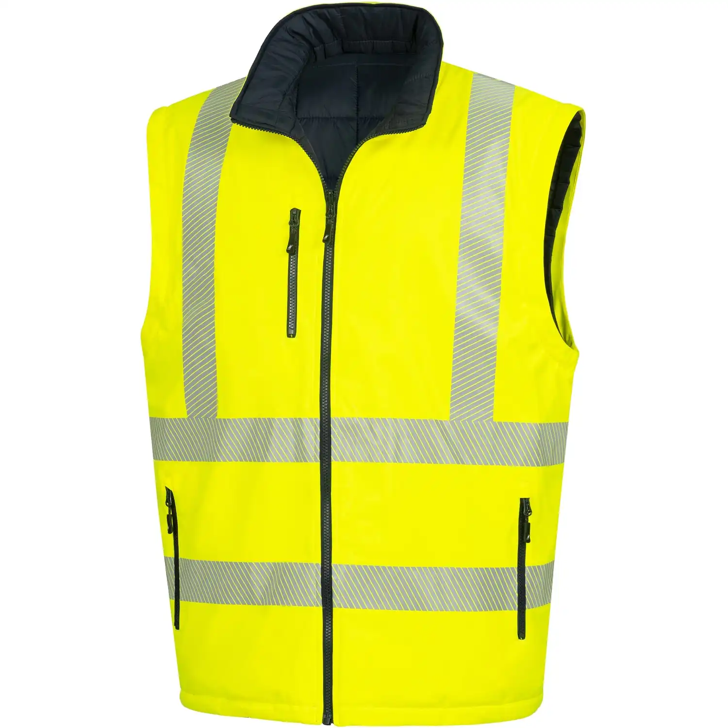 Warnschutz Winterjacke 6-in-1 "MOTION TEX VIZ PLUS" in gelb/marine, L - Thumbnail 7