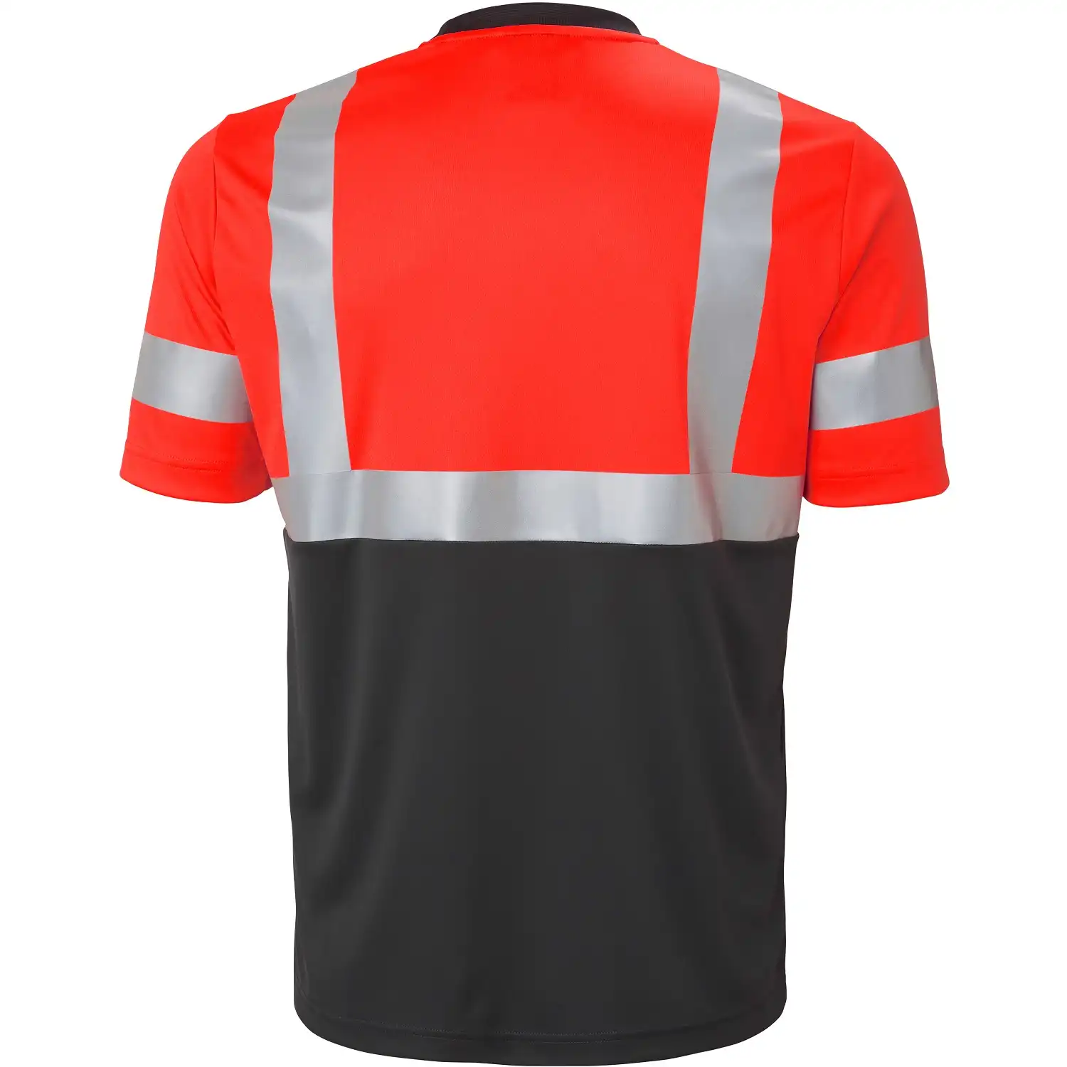 Warnschutz T-Shirt "ADDVIS" UV-Schutz in rot/schwarz, 5XL - Thumbnail 2