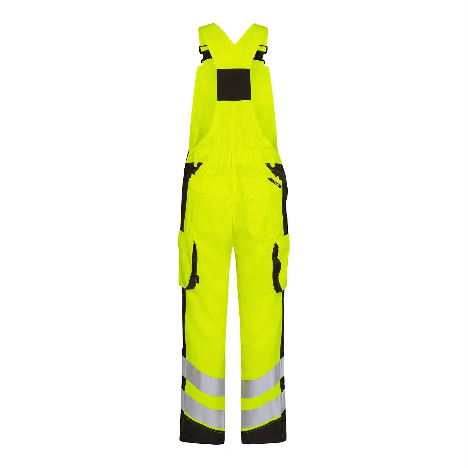Warnschutz Latzhose "3545-319" Safety leicht Kl. 2 in gelb/schwarz, 68 - Thumbnail 2