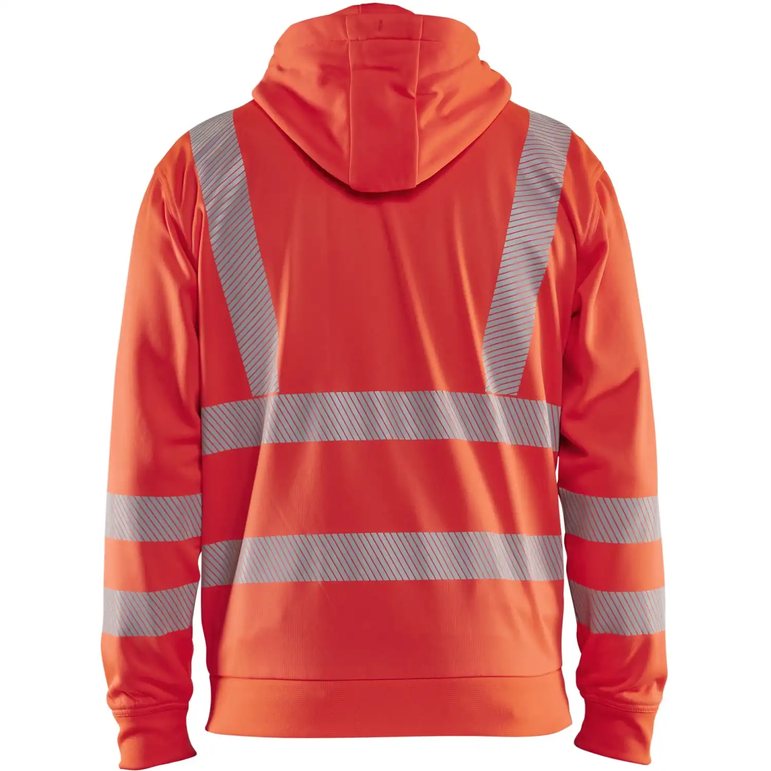 Warnschutz Kapuzen-Sweatjacke Kl. 3 "3565" in 3XL, Rot - Thumbnail 2