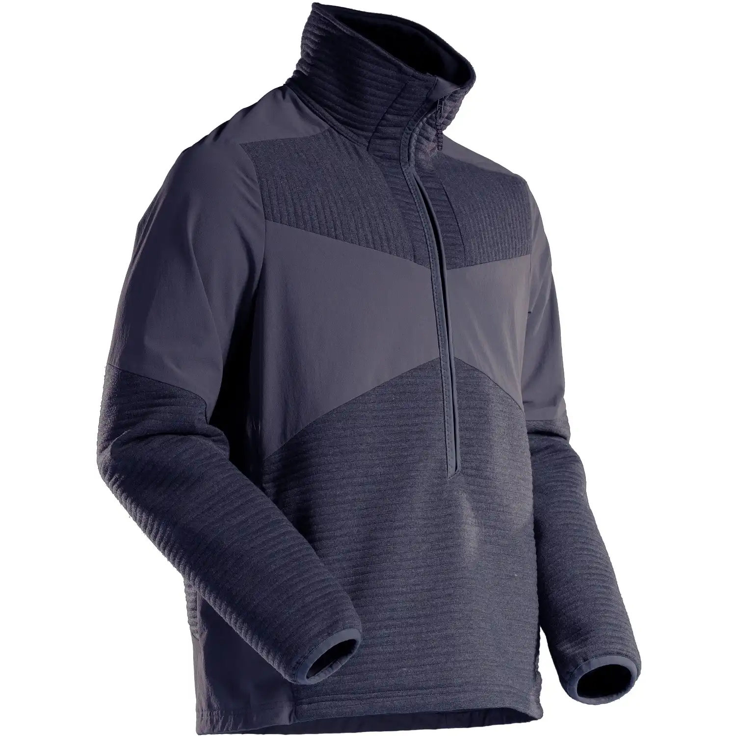 Fleece Zip-Sweatshirt "22005-681" Customized in schwarzblau, M - Bild 1