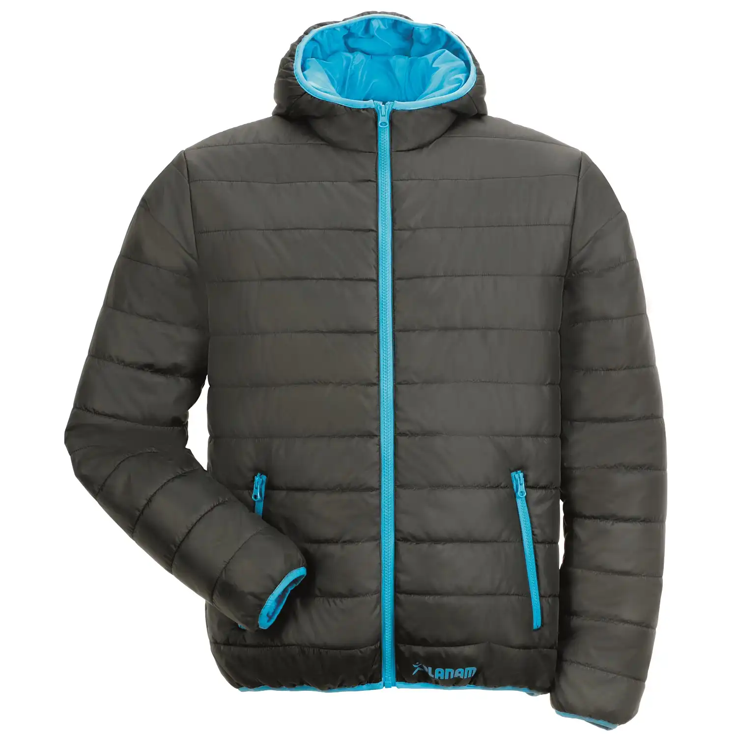 Steppjacke "LIZARD" Outdoor in schwarz/blau, XS - Thumbnail 1